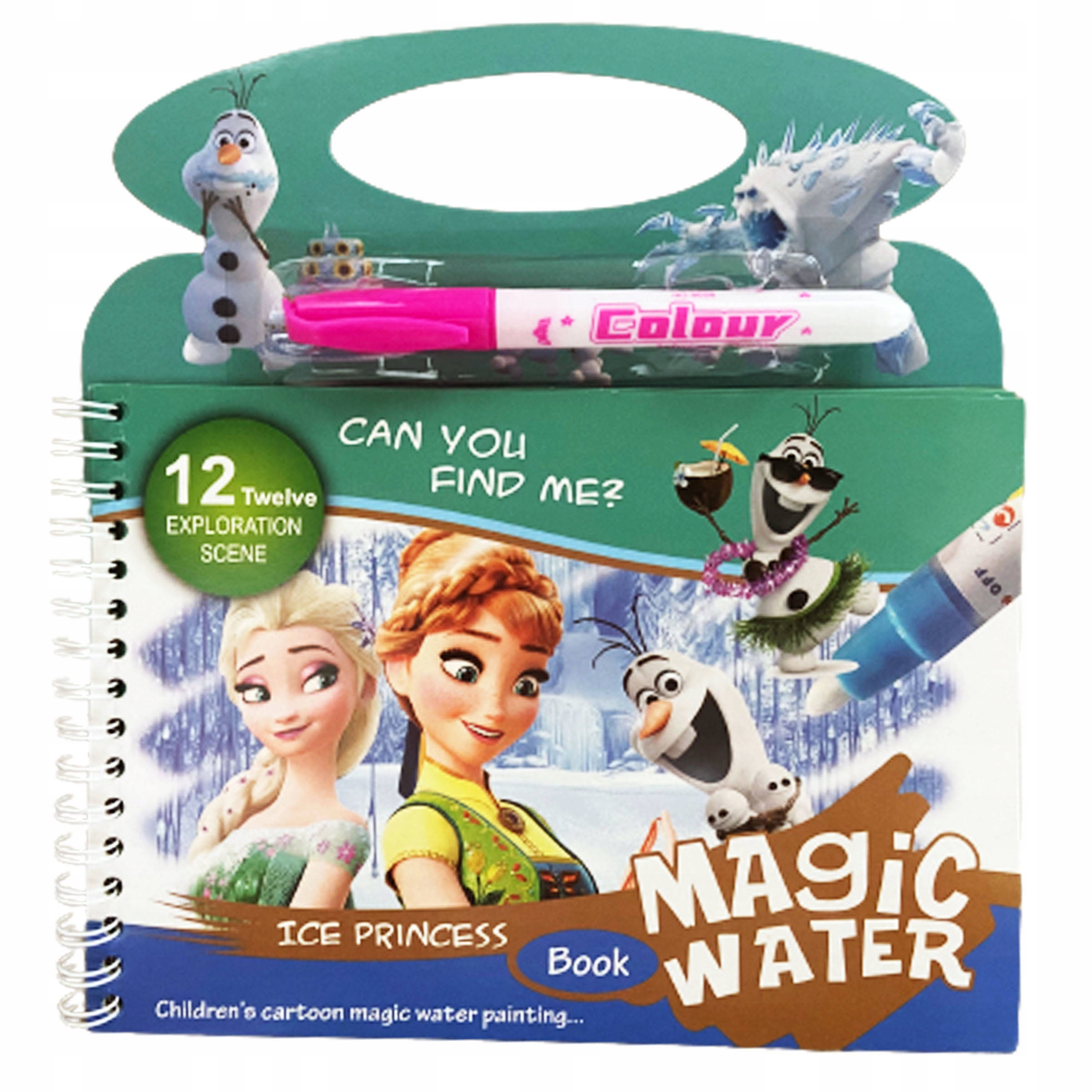 

Kraina Lodu Anna Elsa Kolorowanka Wodna Flamaster