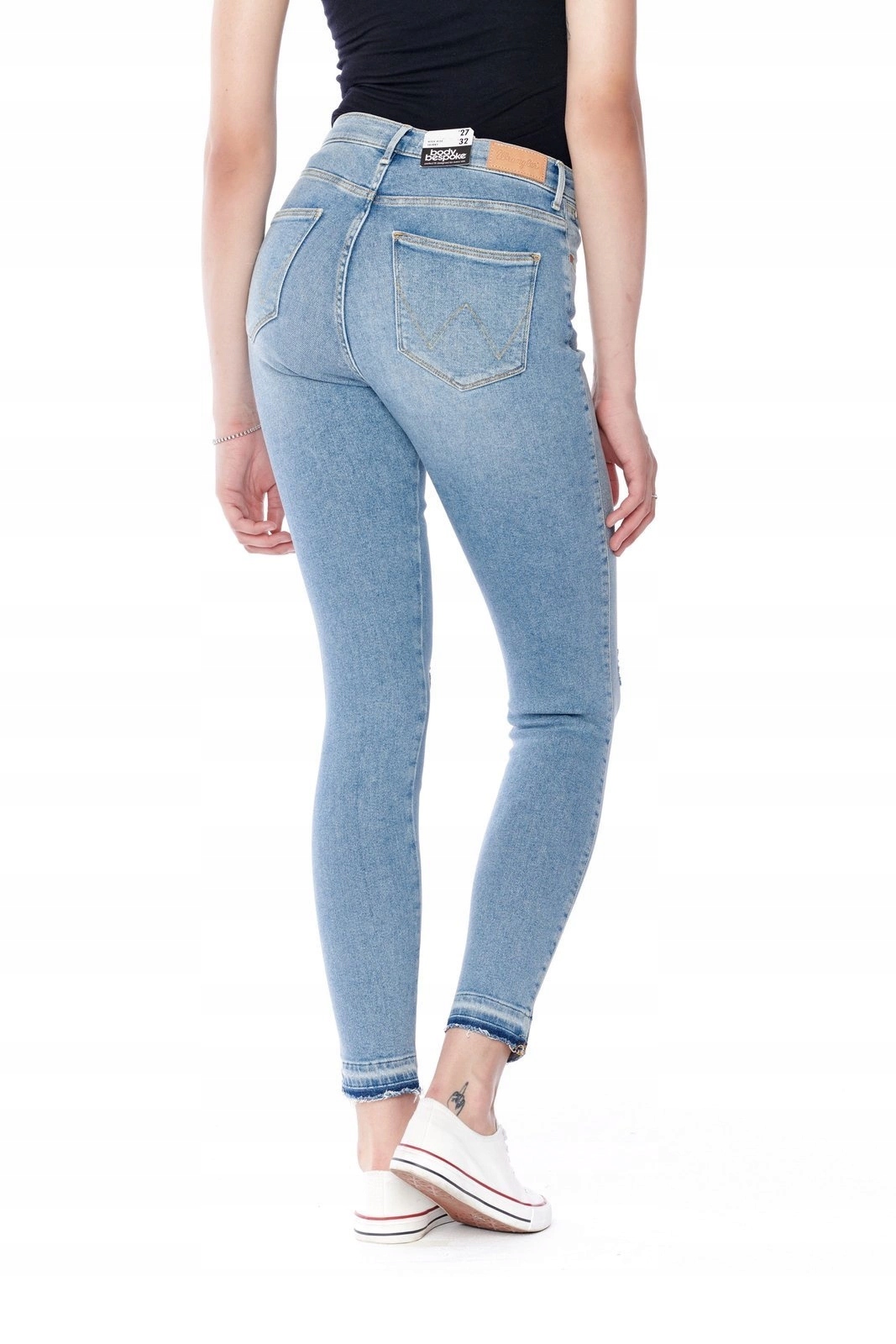 Dámské úzké nohavice džíny Wrangler High Skinny Green Island W27HFS147 27/32