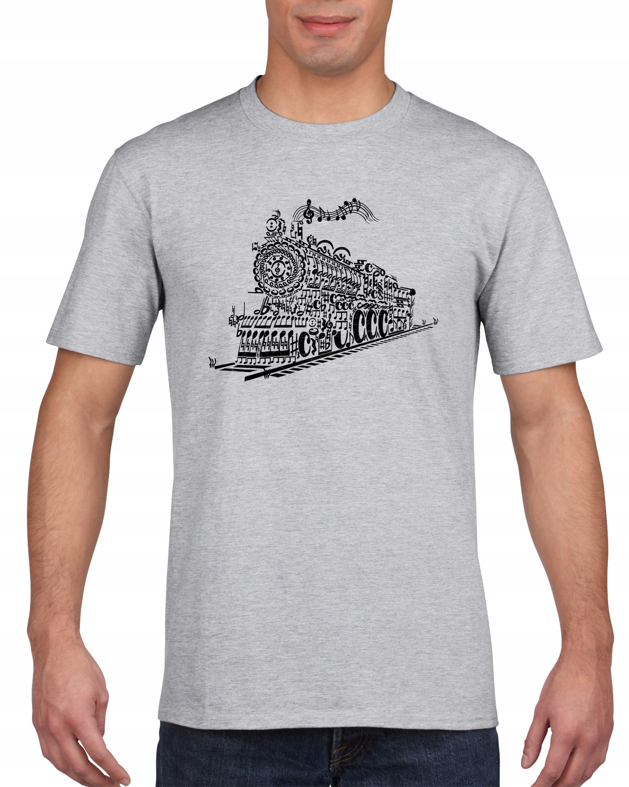 

Koszulka męska Lokomotywa Muzyka Nuty L