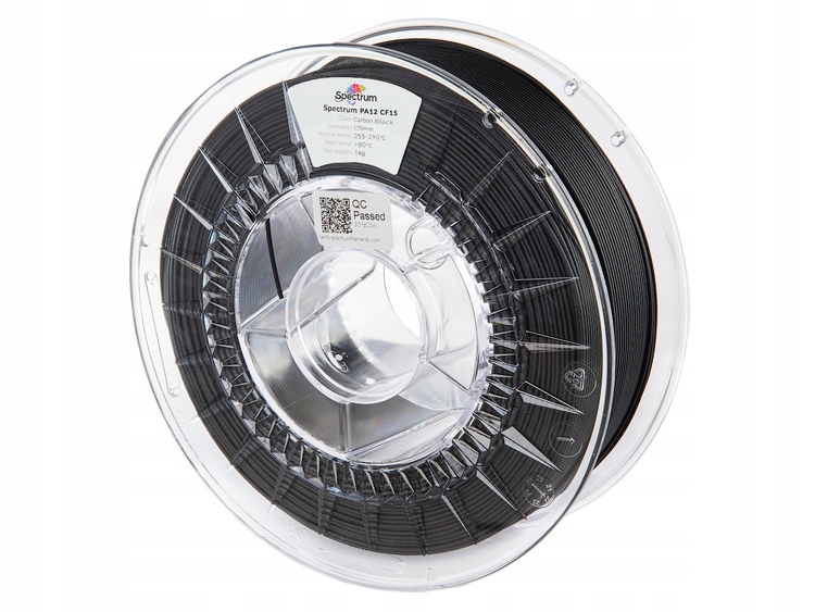 Filament Spectrum PA12 CF15 1.75mm Carbon Black 1kg