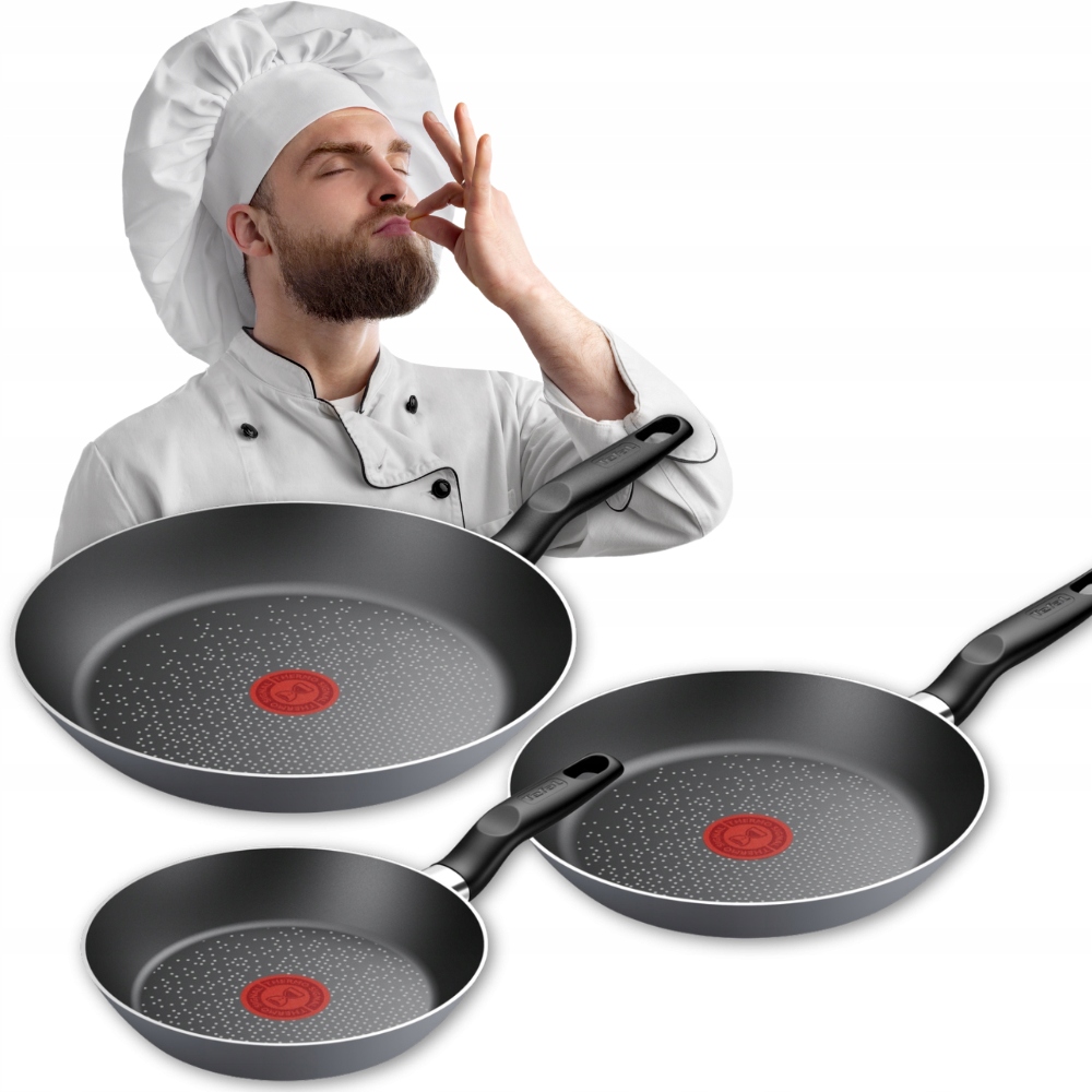 Sada pánví Tefal 3 kusy 20/24/28 cm Non Stick na smažení Gazové
