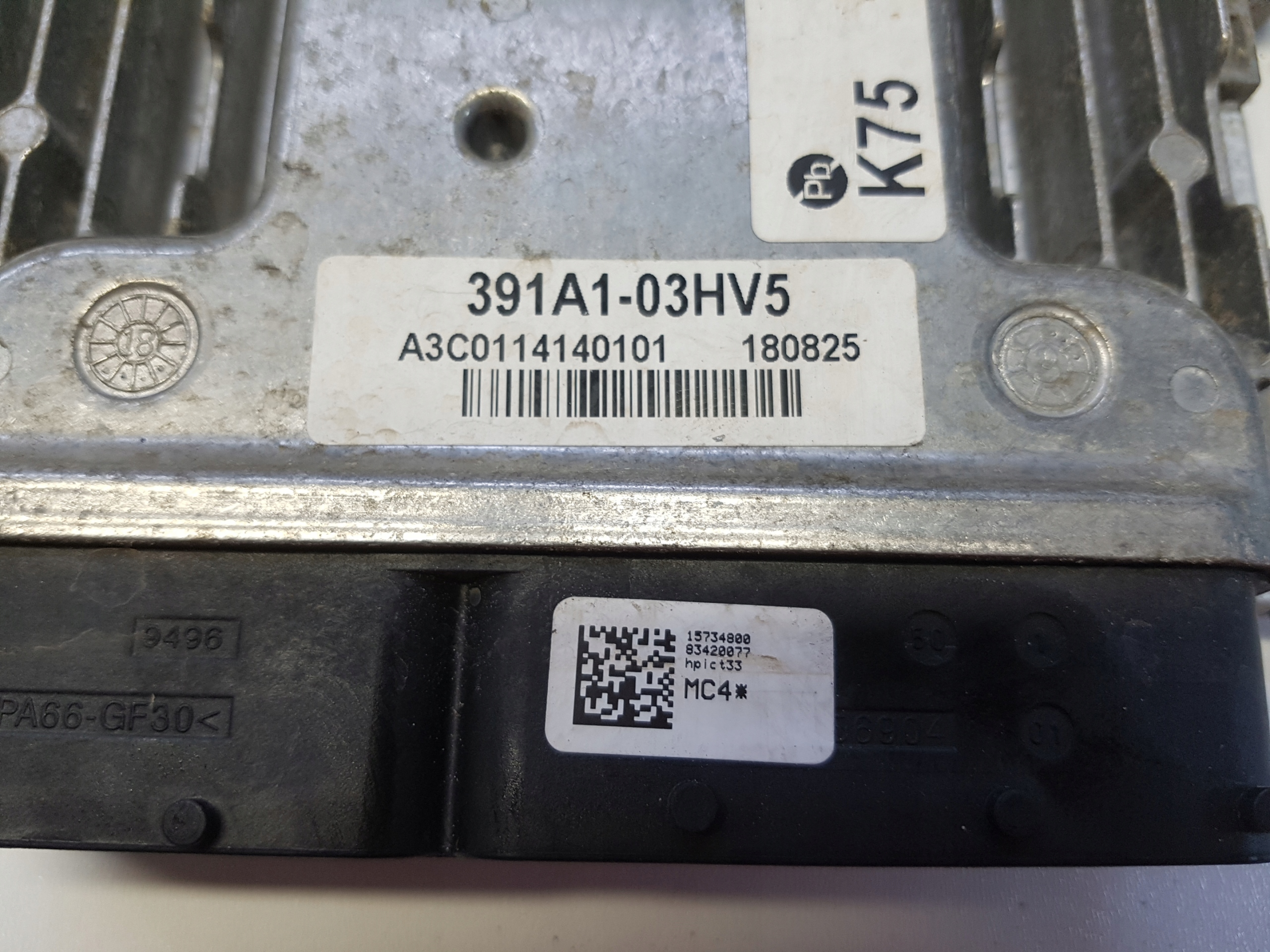 HYUNDAI IONIQ control unit module computer 39101-03HV5 391A1-03HV5
