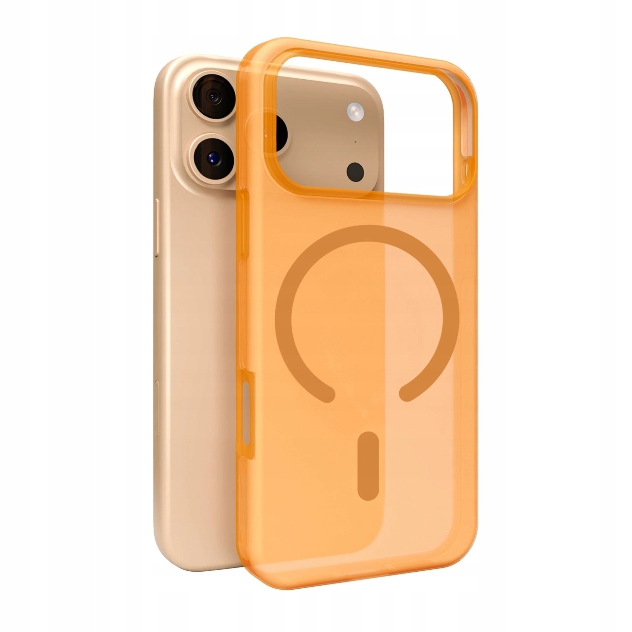 Pouzdro pro iPhone 17 Pro – Puro Daylight, průsvitné, oranžové
