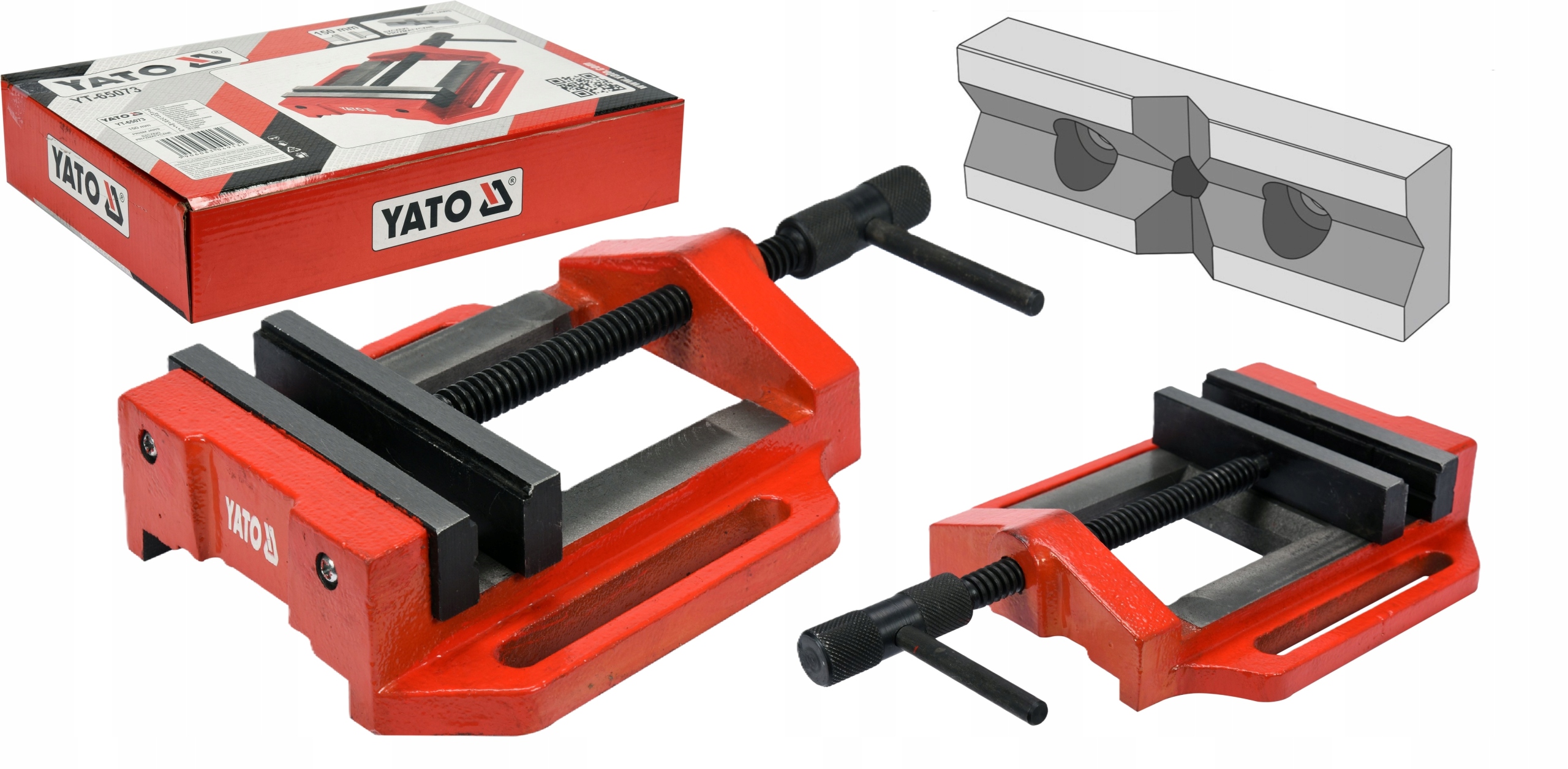 Strojní Svěrák Pro Vrtačku Stojanu 150 mm Yato YT-65073