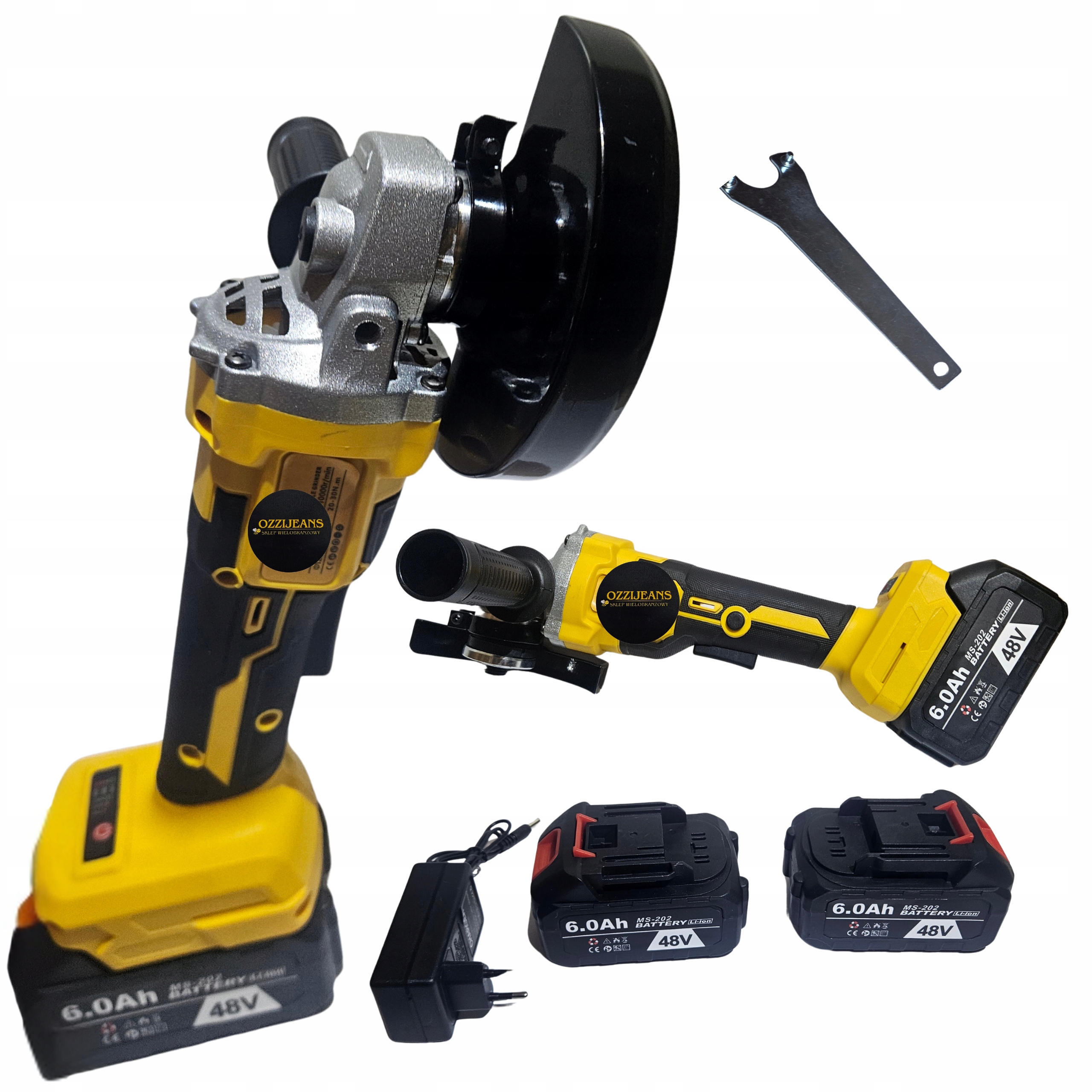 Úhlová Bruska Akumulátorová Bezkartáčová Sada Bruska 2x Akumulátor