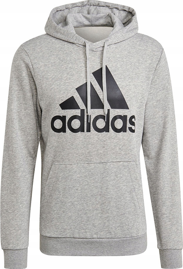 Pánská Mikina Adidas Essentials Hoodie Klokanka Šedá vel S