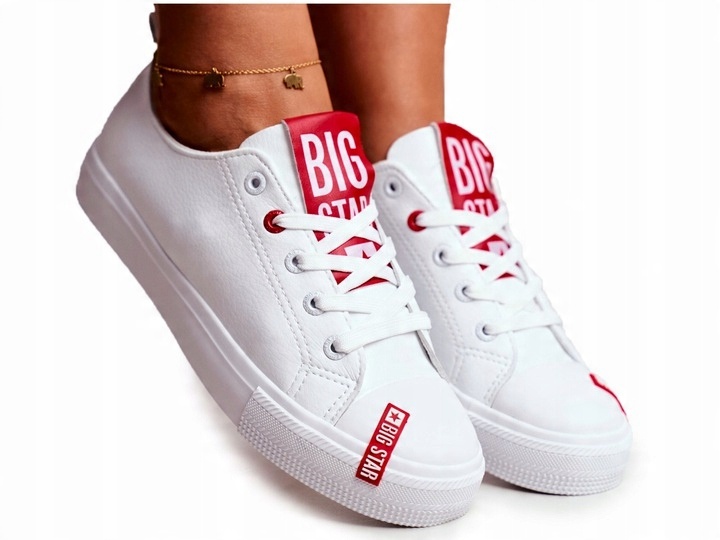 

Trampki Damskie Big Star Białe EE274302 38