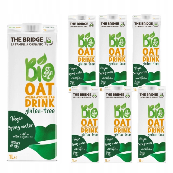 Levně The Bridge 6 x Bezlepkový ovesný nápoj 1 l Bio