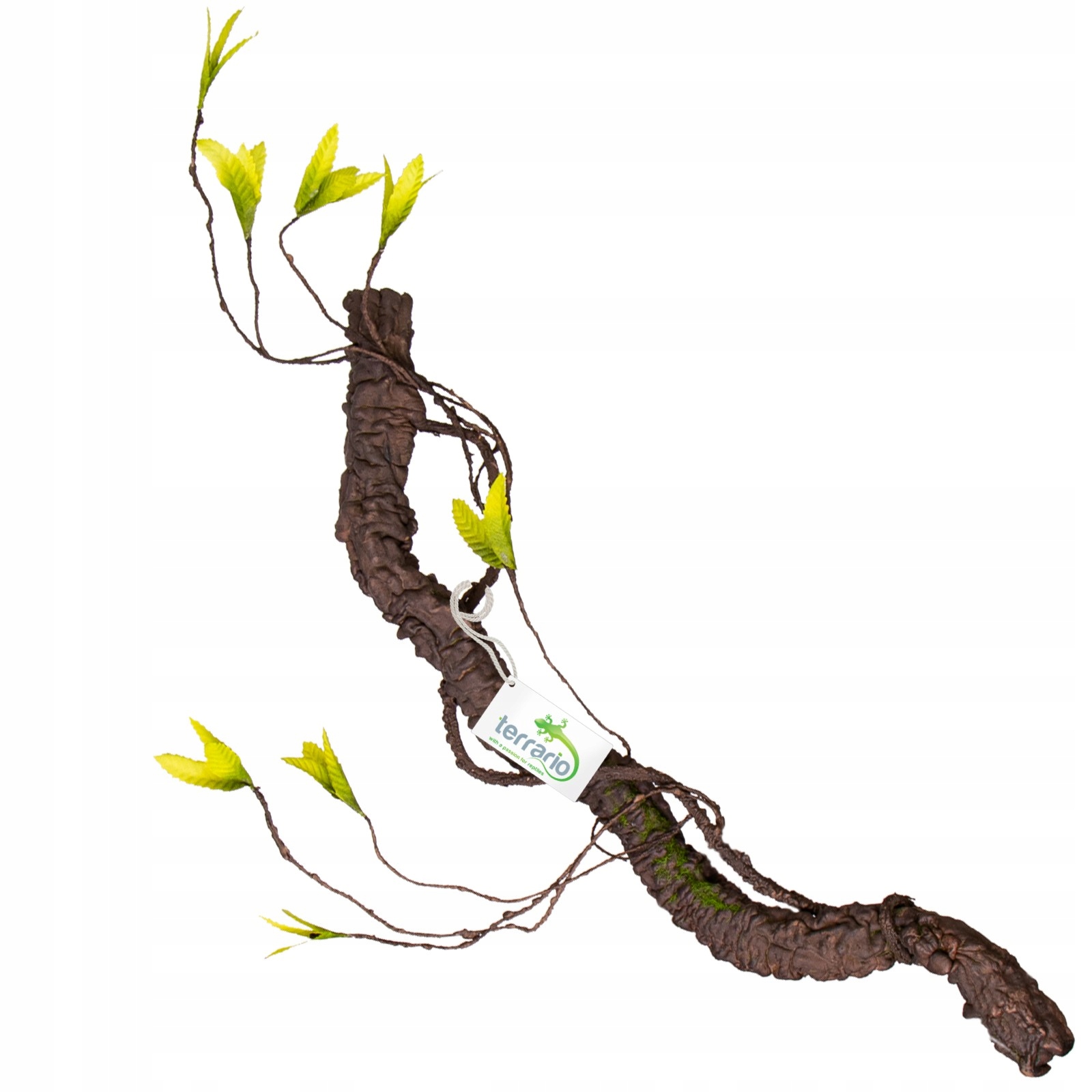 Levně Umělá Rostlina Do Terária Větev S Listy Pružná Liána Ozdoba 75