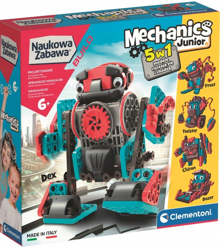 

Mechanika Junior Robot 5W1 Modele Poruszają Się 6+