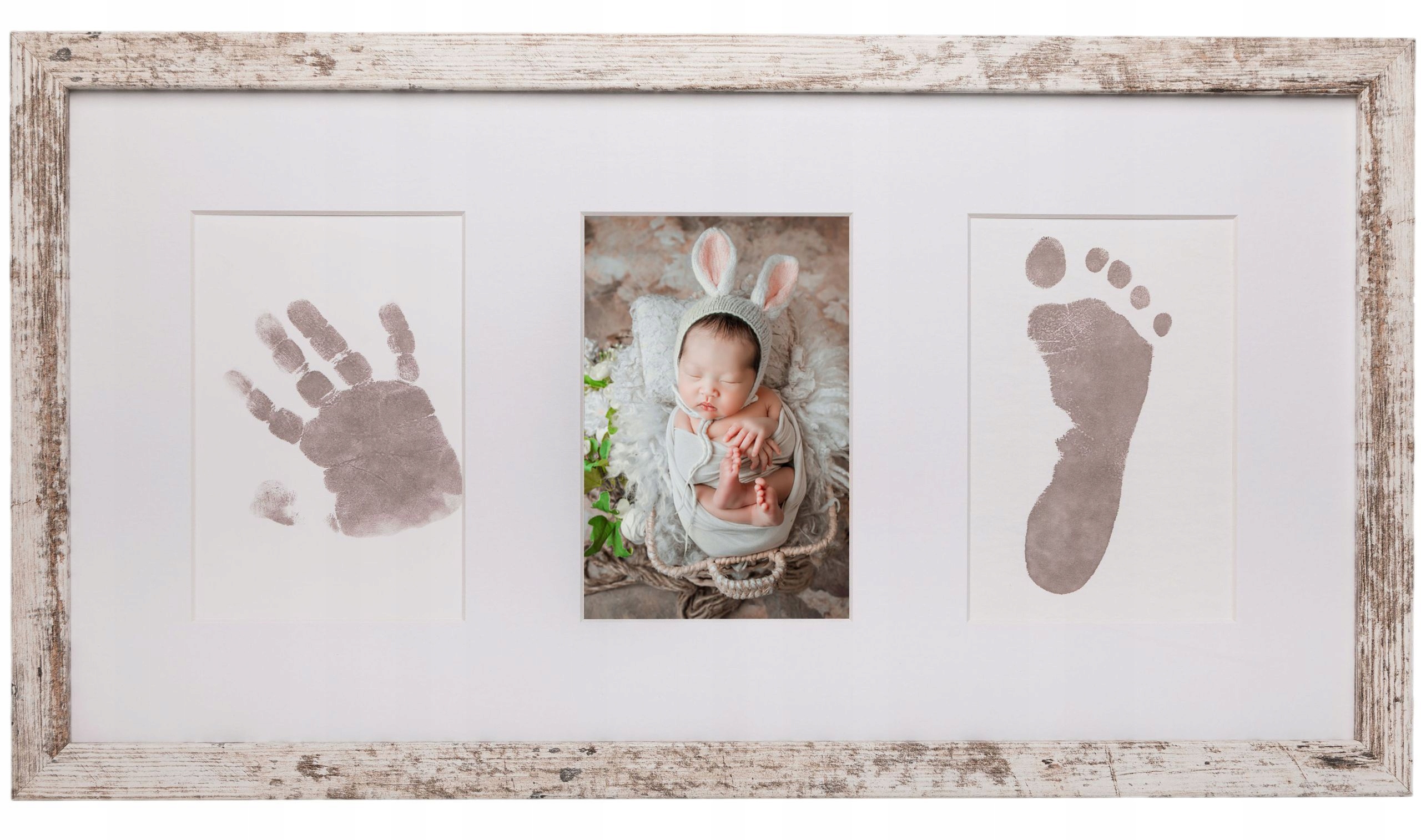 

Ramka Niebrudzący Odcisk Rączki Stópki Dziecka