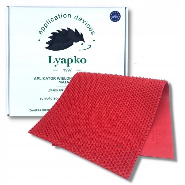 Aplikator Lyapko Mata z igłami Standard 5,8 |3944 igieł| Czerwona