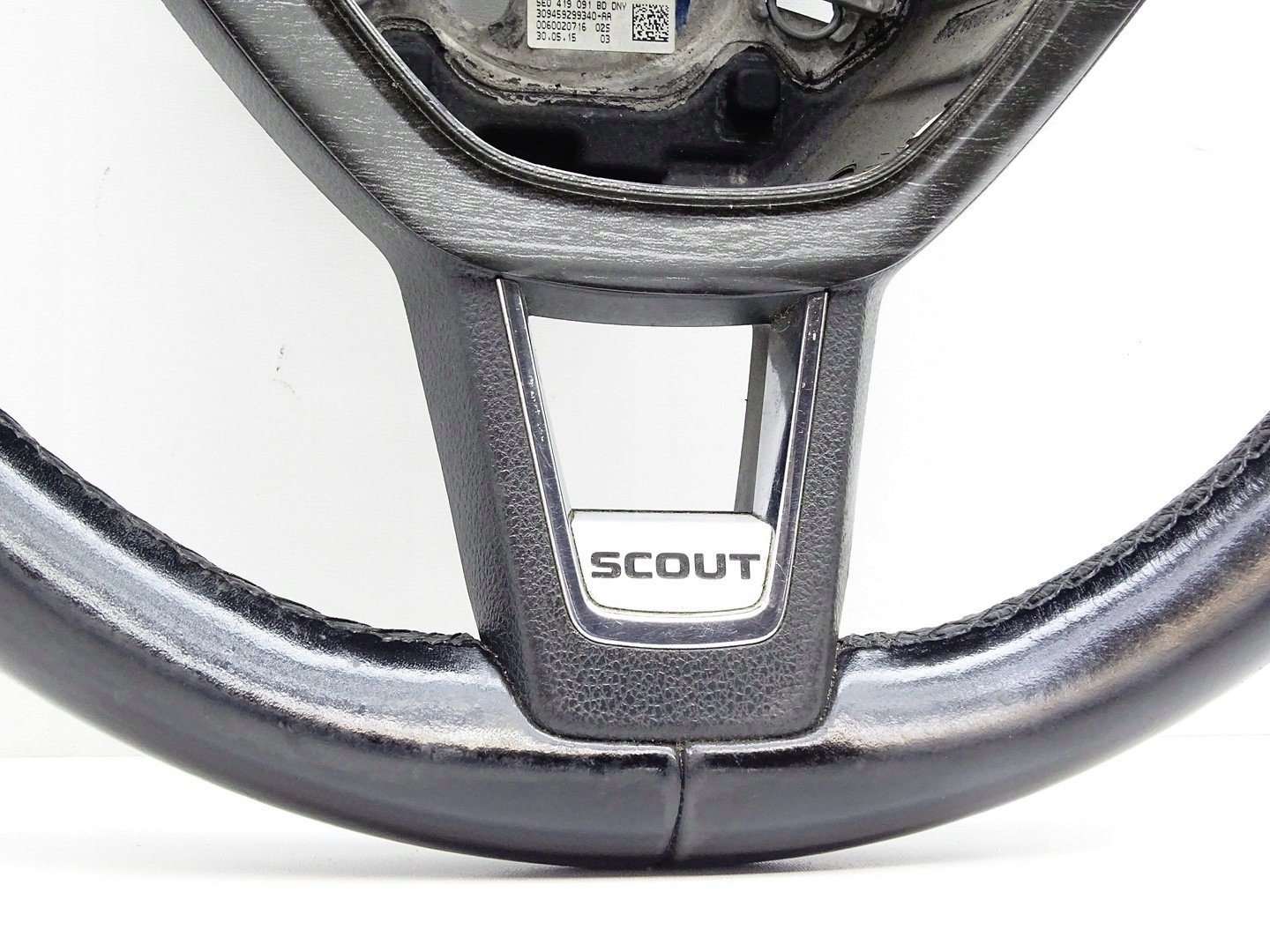 steering wheel, leather MULTI SKODA OCTAVIA III SCOUT 5E0419091BD