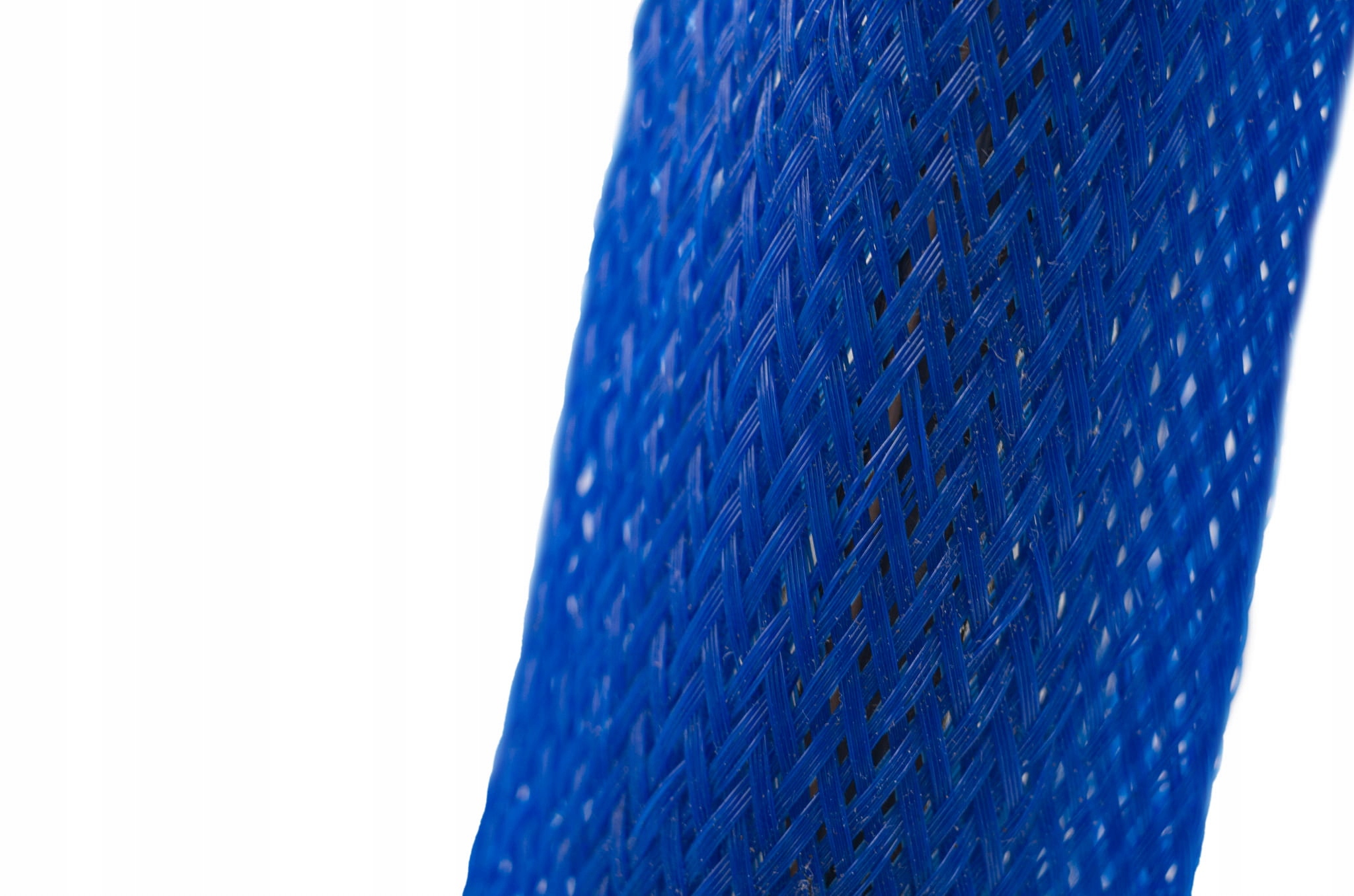 Rozciągliwy oplot poliestrowy do kabli śr. 38 mm - niebieski