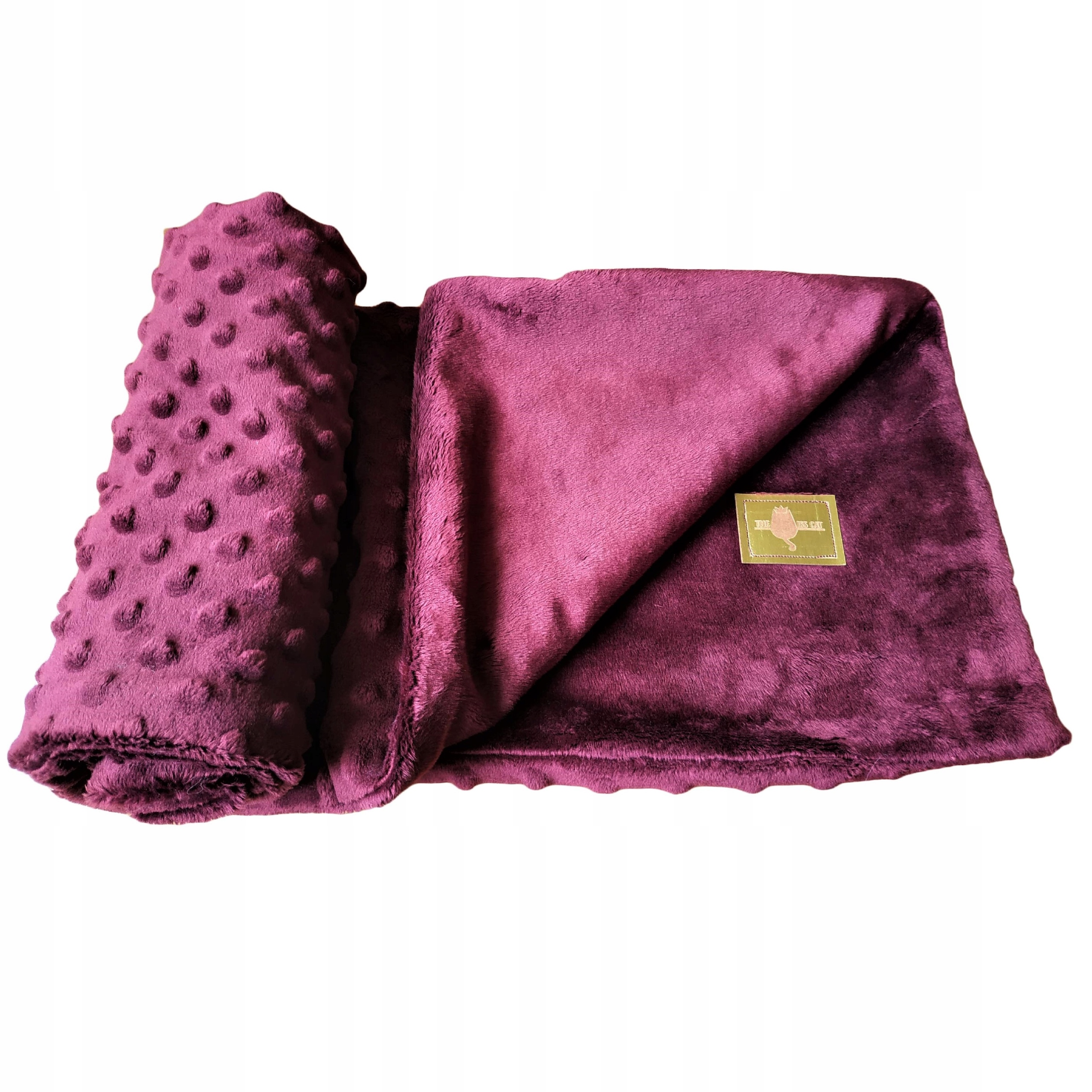 

mata kocyk minky dla psa burgundowy windsor wine