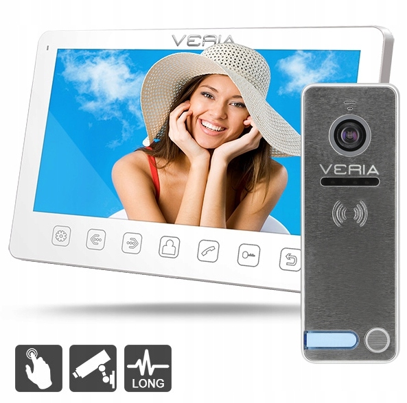 Set Videotelefón Veria 7070B biely vstupná stanica Veria 230