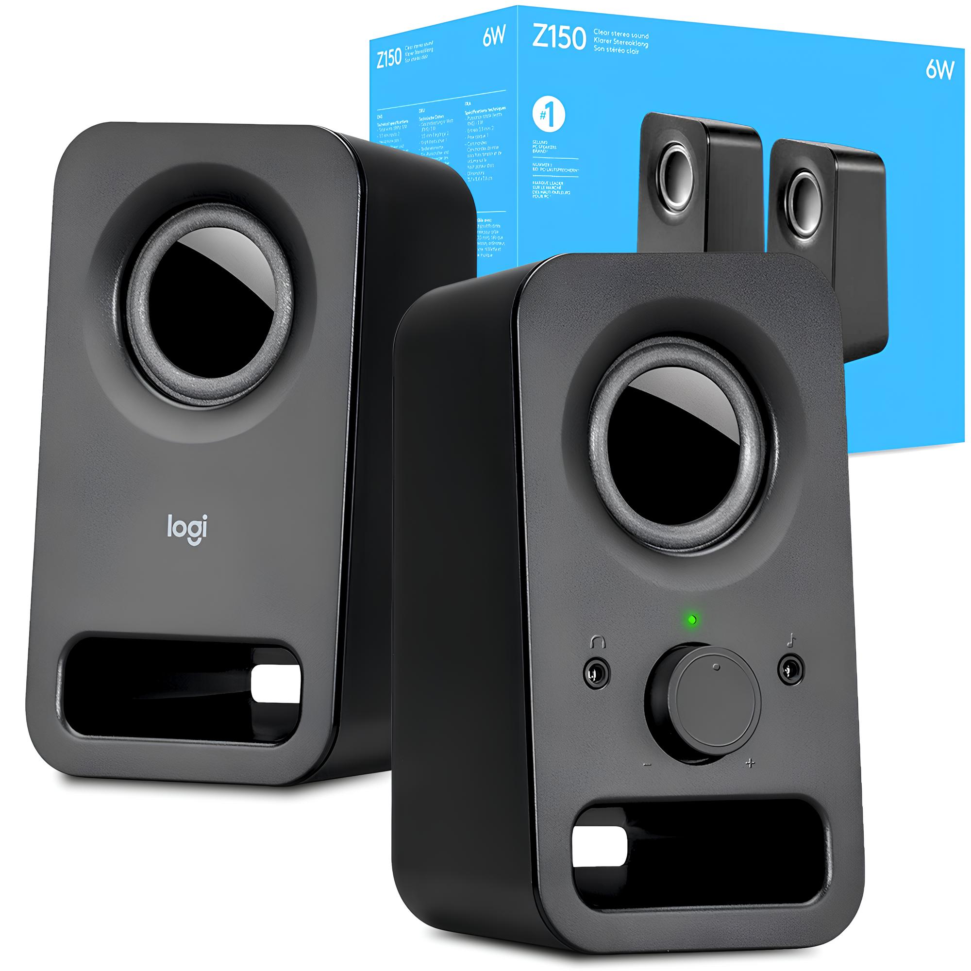 Компьютерные колонки 2.0 Logitech Z150 6W проводной мини-джек 980-000814