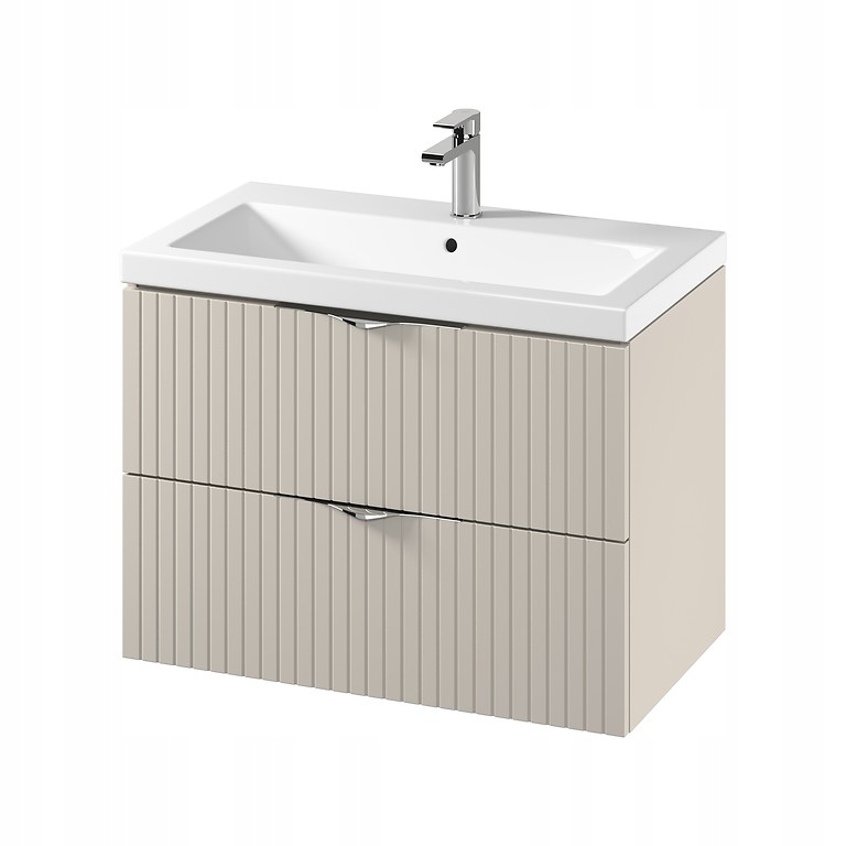 Set skříňka s umyvadlem Cersanit Tirso 80 cm kašmír matná Dsm úchytky