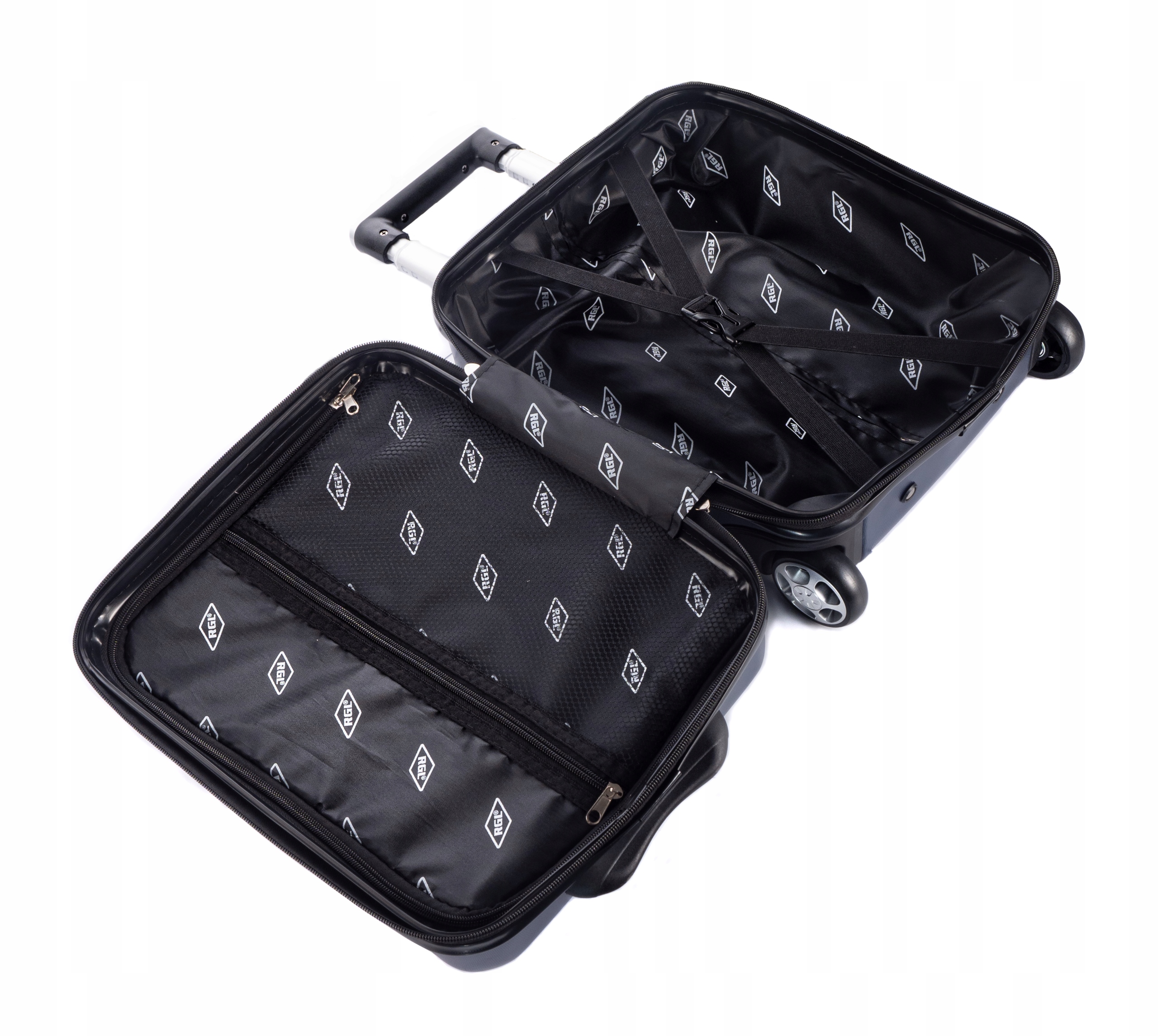 MAŁA-WALIZKA -TWARDA -KABINOWA 40X30X20 - DO SAMOLOTU Marka RGL