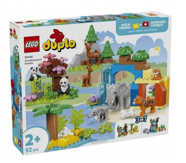 Lego 10446 Duplo Rodiny Divokých Zvířat 3V1