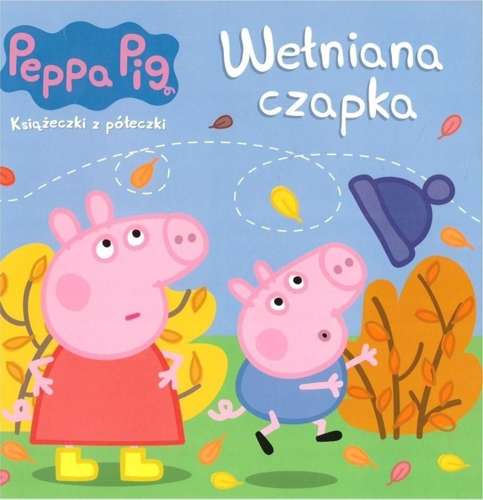 KSIĄŻECZKA ŚWINKA PEPPA WEŁNIANA CZAPKA