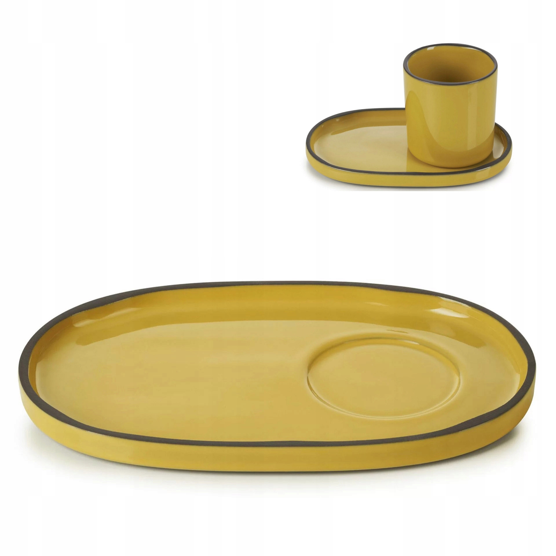 Oválný spodek kurkuma Caractere Revol