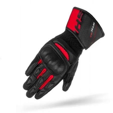 Dámské dlouhé kožené motocyklové rukavice Shima Stx 2.0 Lady Red M