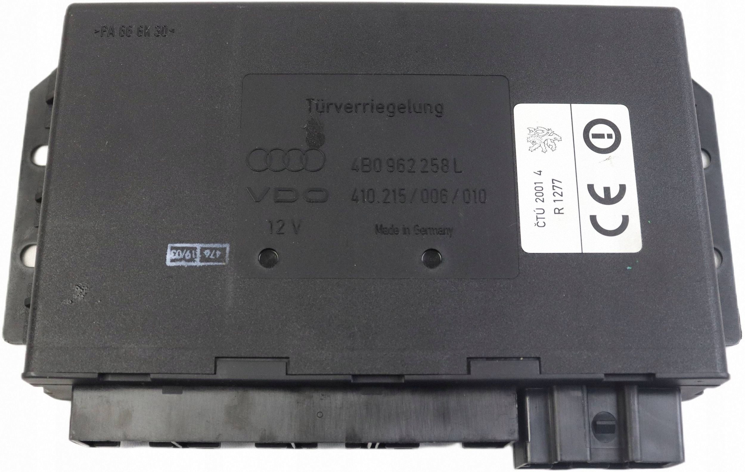 AUDI A6 C5 module control unit KOMFORTU 4B0962258L