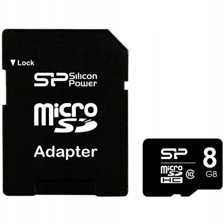 Silicon Power Karta pamięci flash 8 Gb microSDHC Klasa prędkości 10