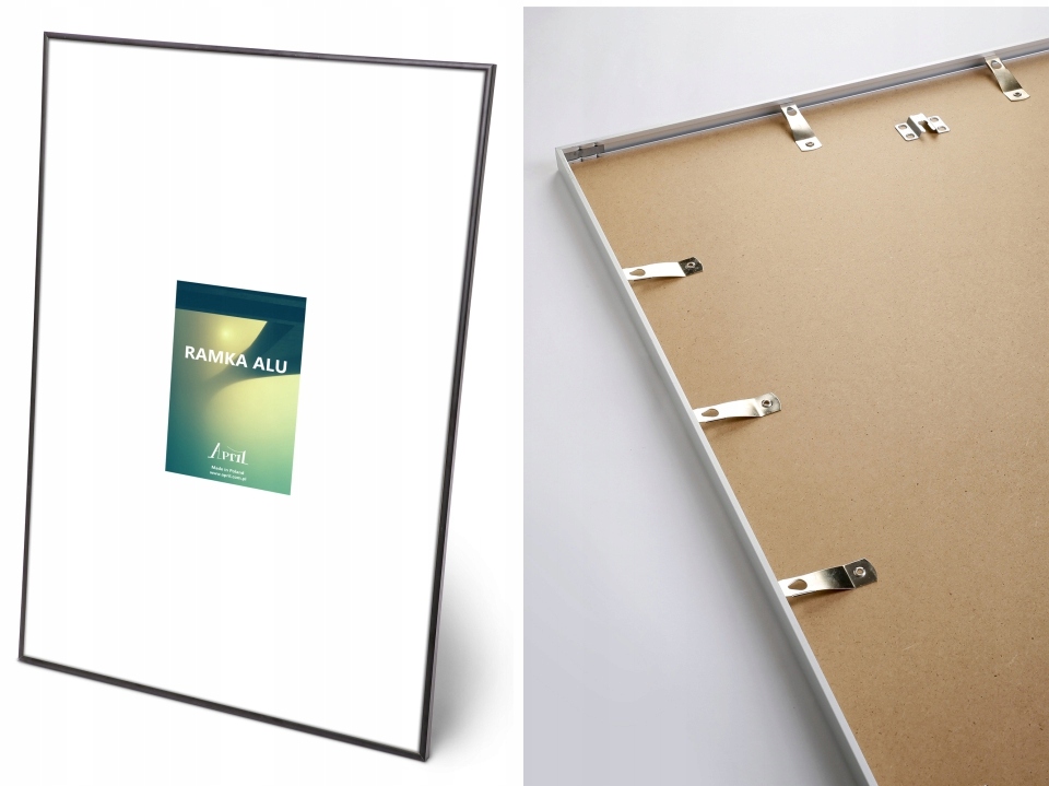 Ramka ALU 70x100 BEZNARZĘDIOWA Czarna Marka April