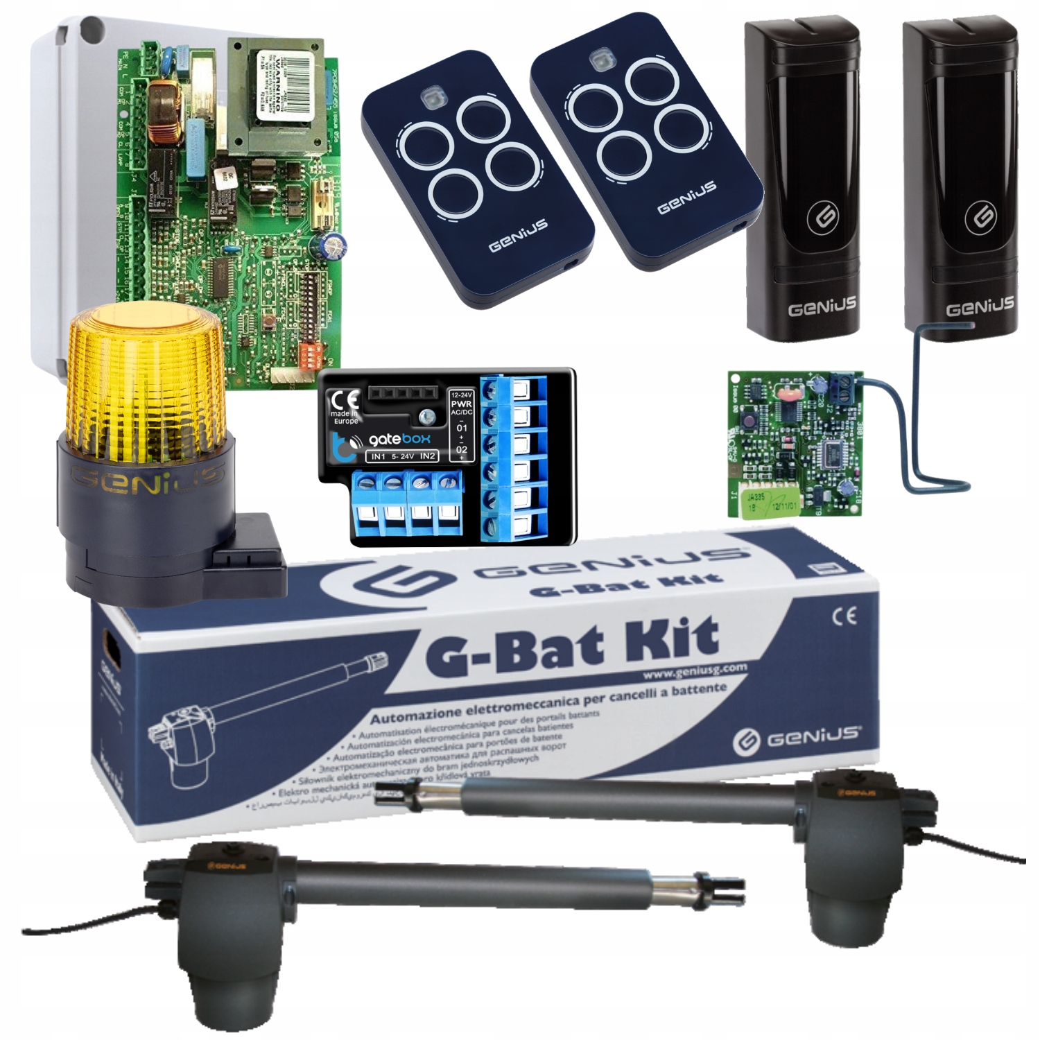 Genius G-BAT300+ Modul WiFi Lampa+ Pilot 2ks pohon dvojkrídlovej brány