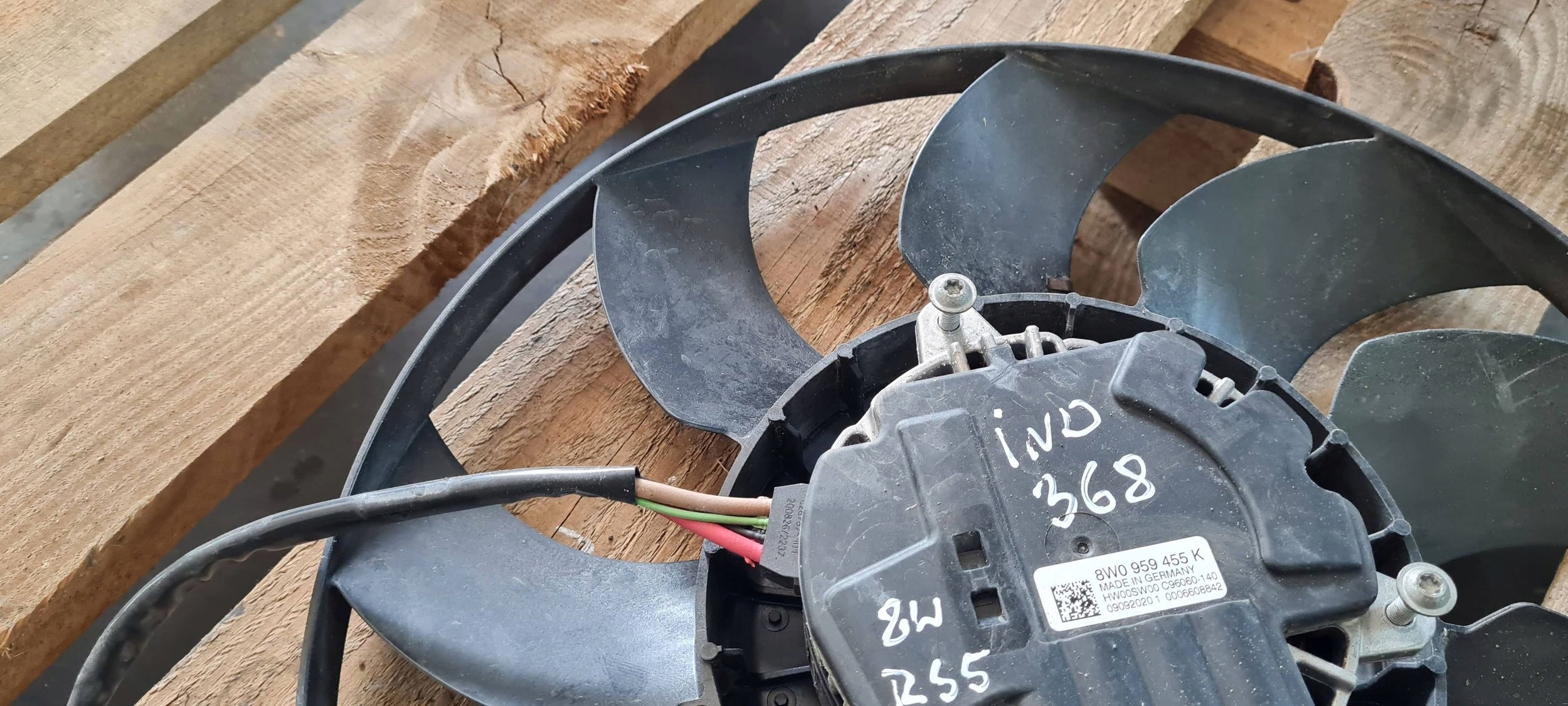RS5 8W LIFT S5 A5 ventilátor vrtule chladiče A4 B9 A6 A7 8W0959455K