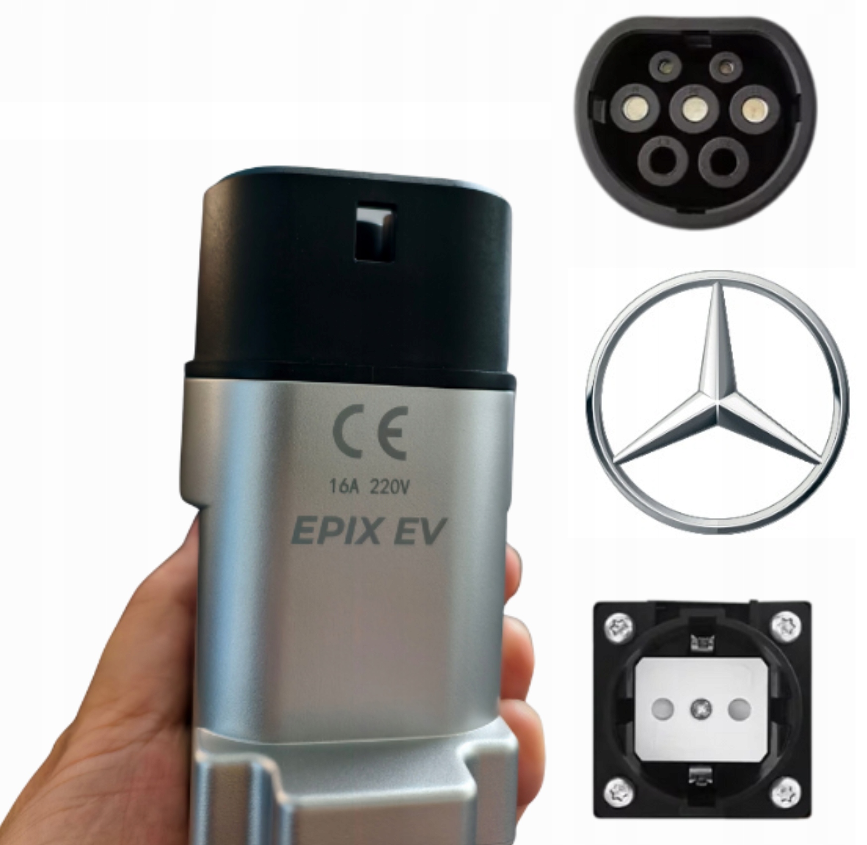 Adaptér V2L Mercedes Typ 2 pre auto nabíjačka Ev zástrčka 230V 3,5 kW