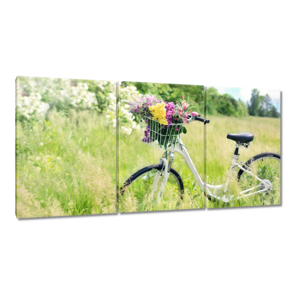 

Obrazy 120x60 Damka z Kwiatami