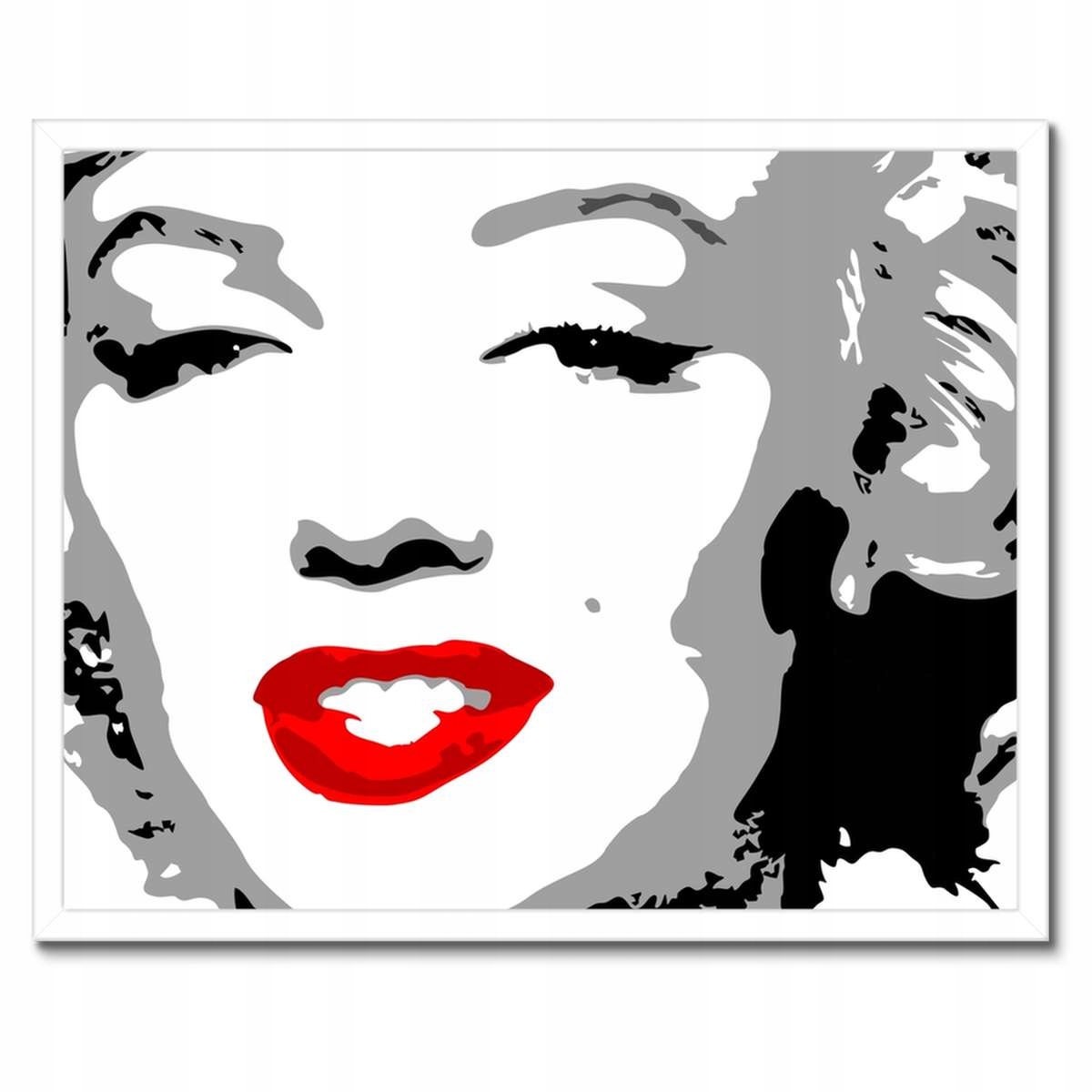 Plakáty v rámu 50x40 Marilyn Monroe Červené rty Pepř