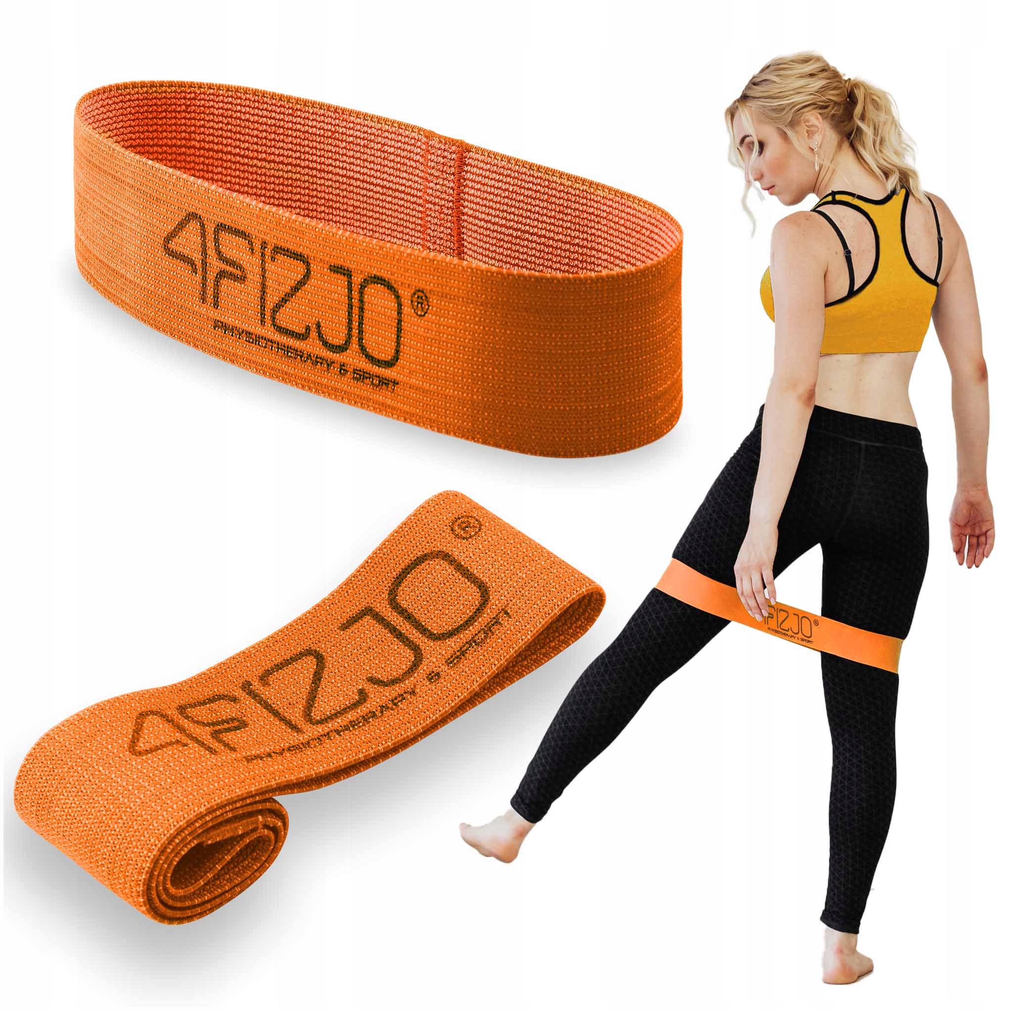 GUMA MATERIAŁOWA FLEX BAND MINI DO ĆWICZEŃ FITNESS PILATES PROGRESYWNY OPÓR
