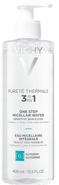 Vichy Purete Thermale Mineralna woda micelarna do skóry wrazliwej 400ml