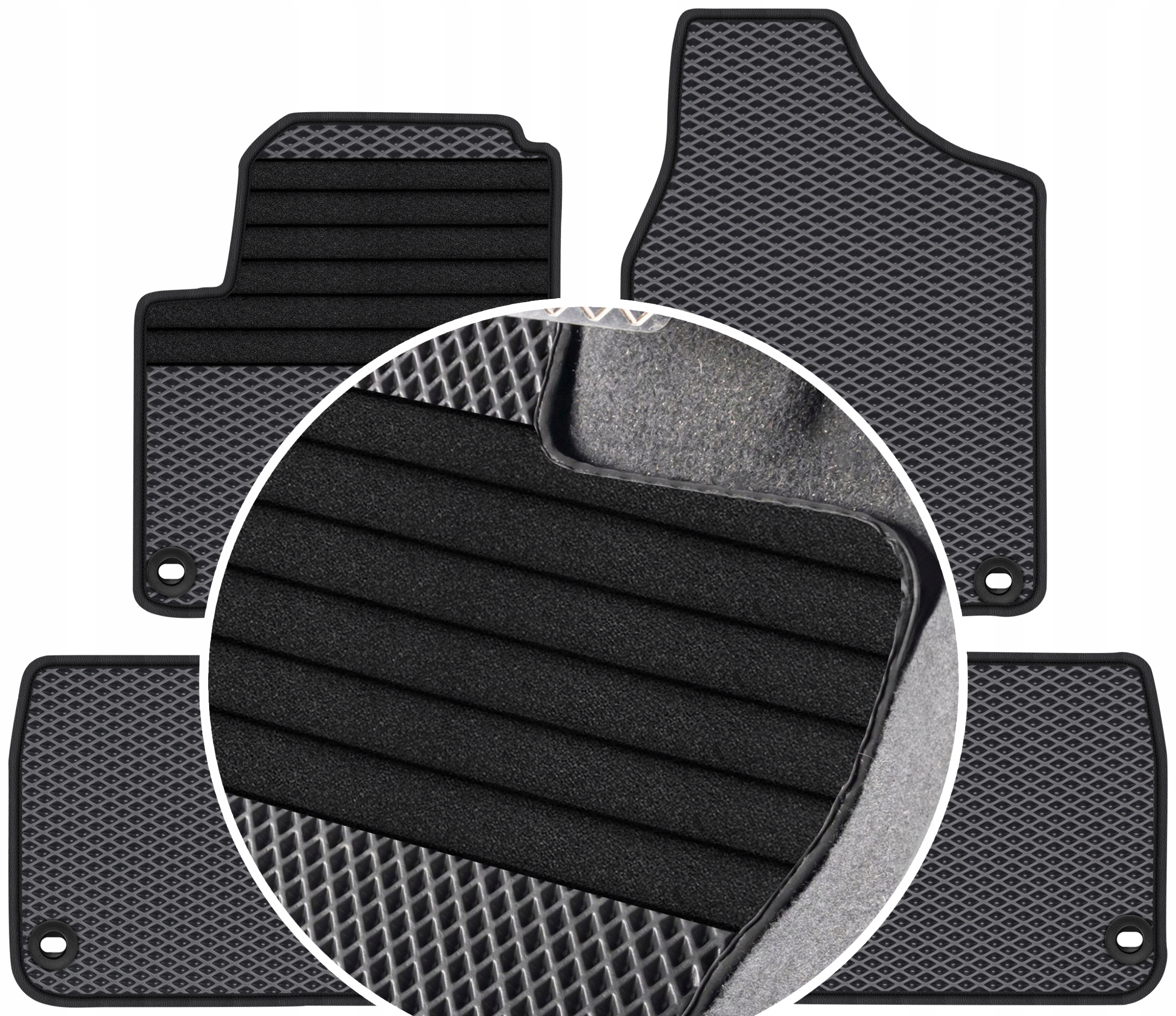 Ford Galaxy I 5os 1995-2006 Gumové rohože Eva Eternity Posilnenie XXL