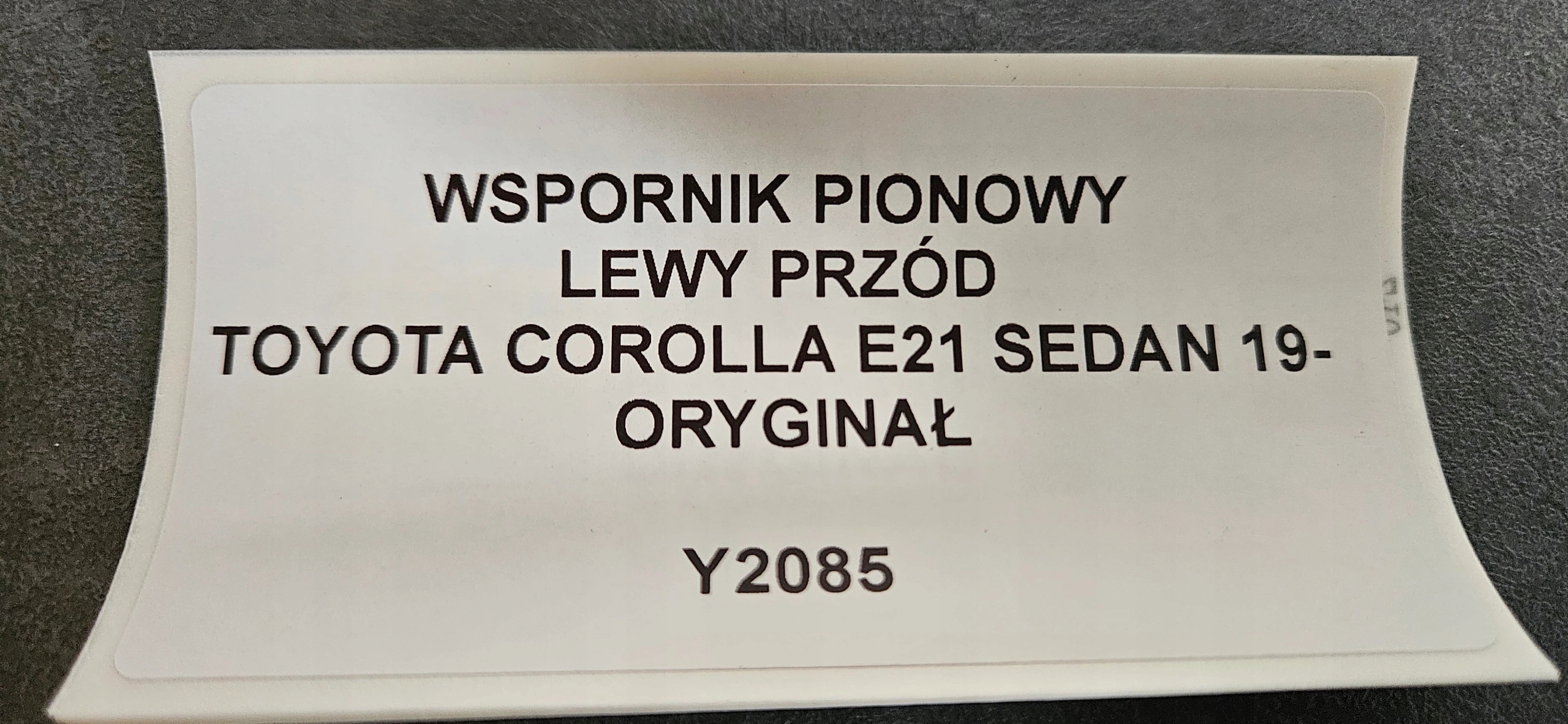 console PIONOWY left front TOYOTA COROLLA E21 sedan 19- original