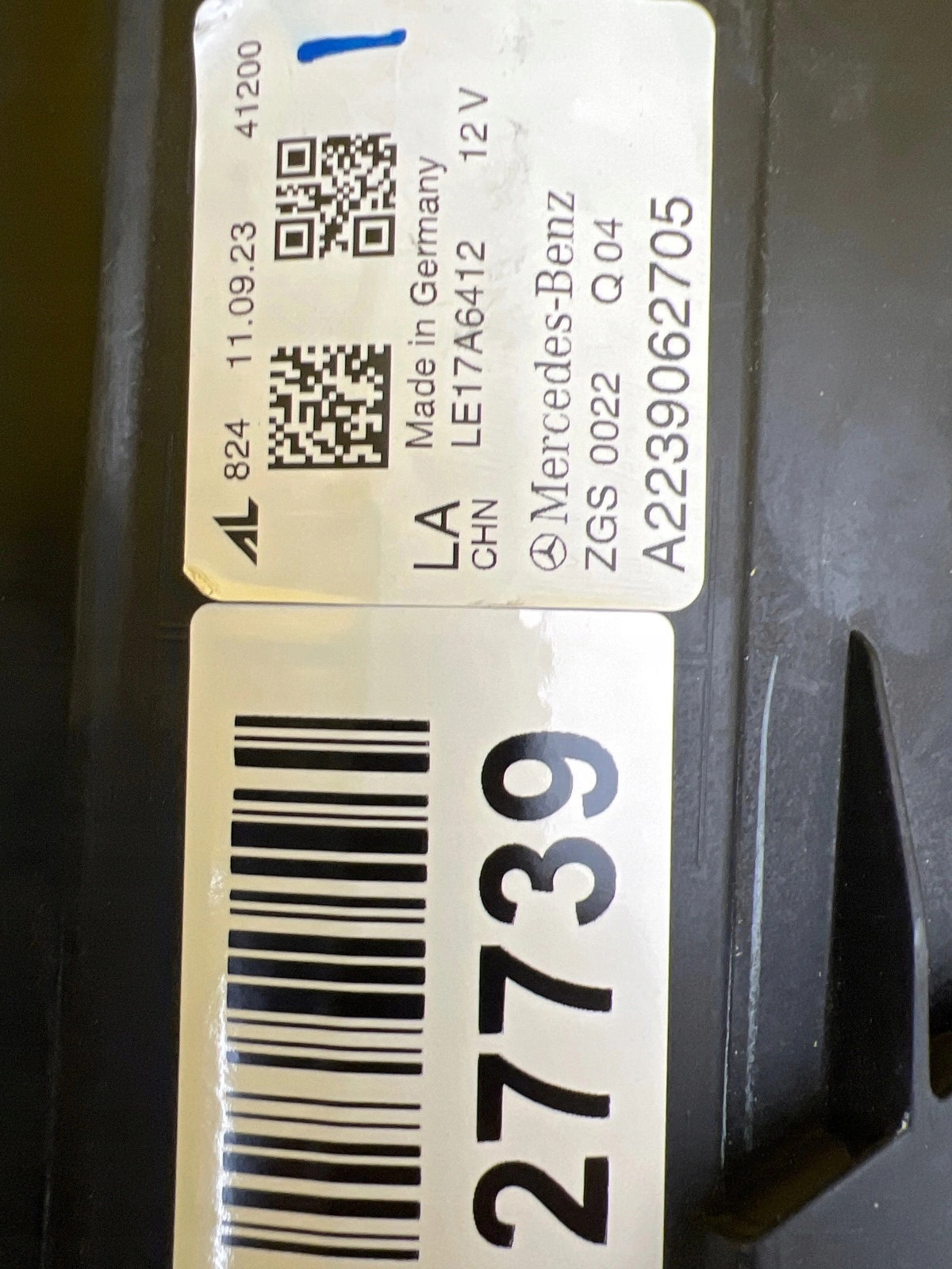 light left front Mercedes s-class W223 A2239062705