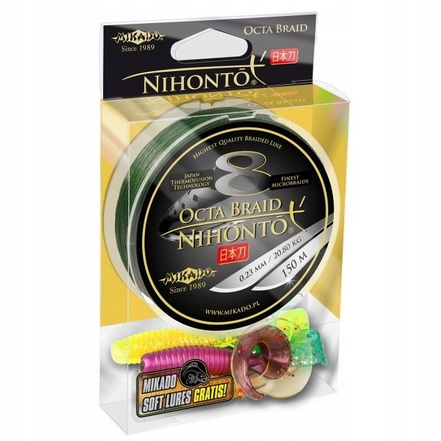 Mikado Plecionka Nihonto Octa Green 0,50mm/150m 53,30kg
