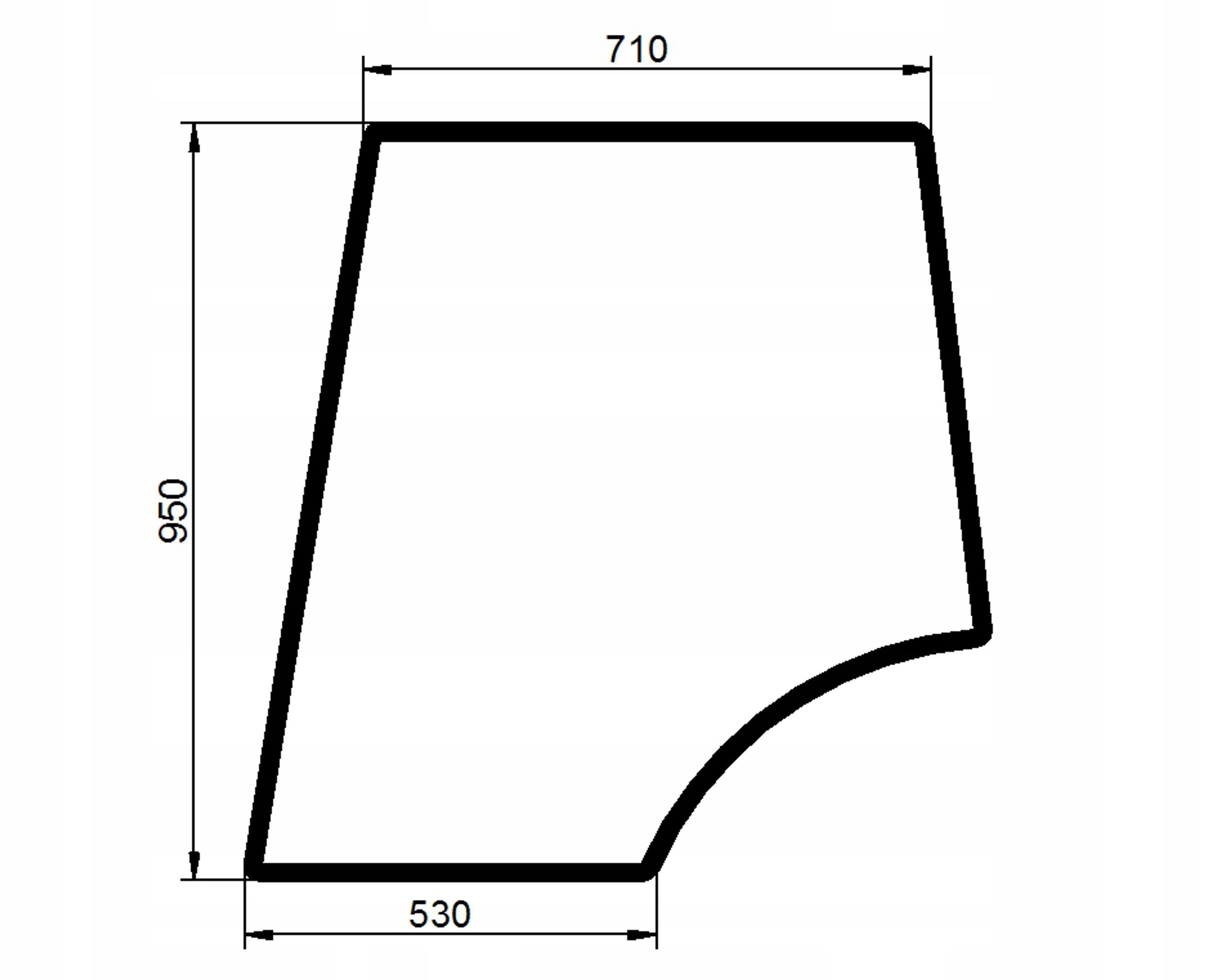 sklo Valtra T Tc Tch XM M X 6000-8000 dveře hor L