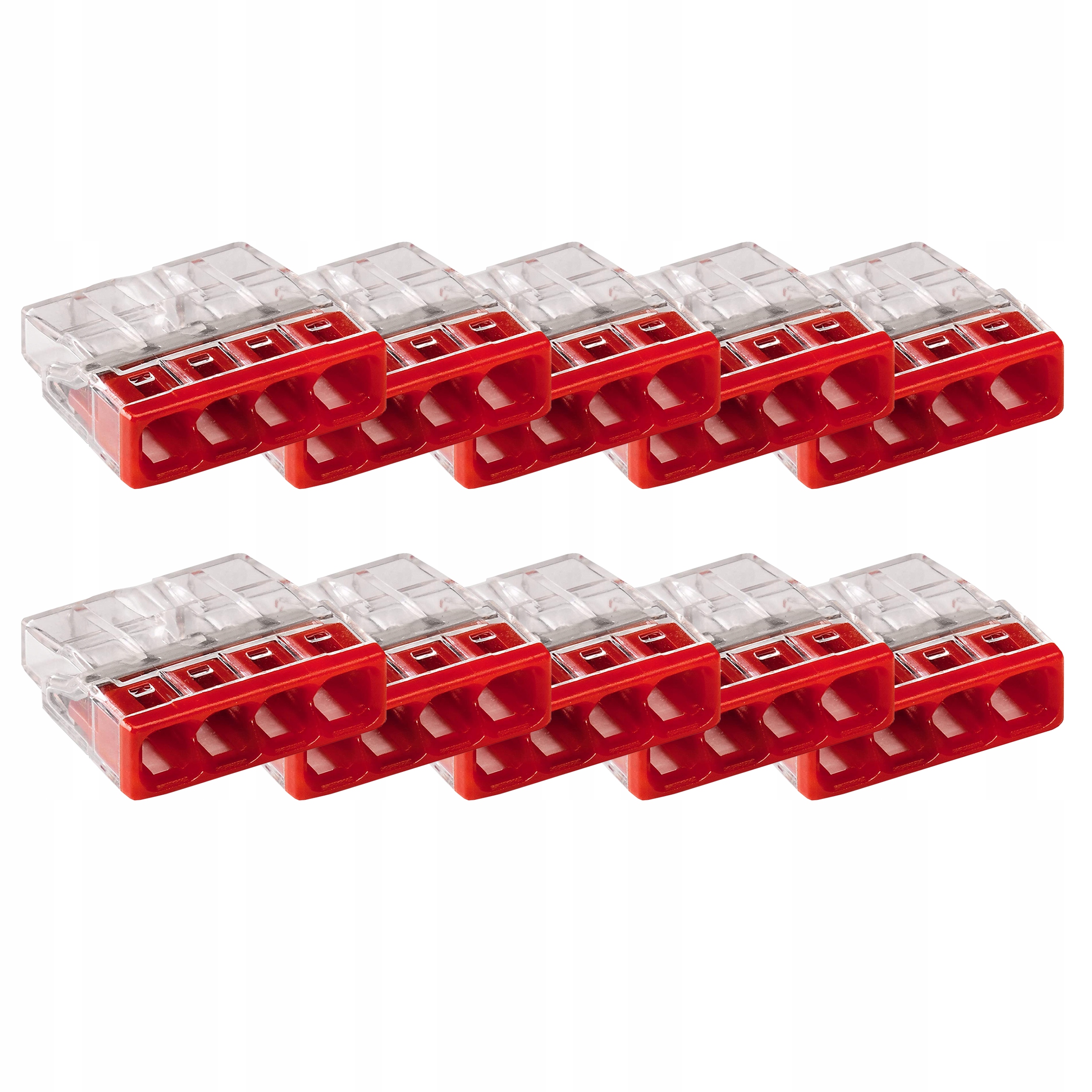 

10x Wago Szybkozłaczka Na Drut 4x2,5 2273-204