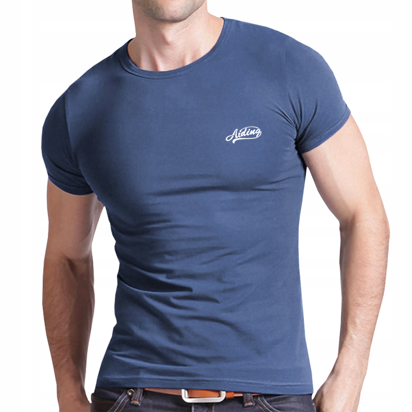 

Koszulka Męska T-shirt Podkoszulek 65003 4XL jeans