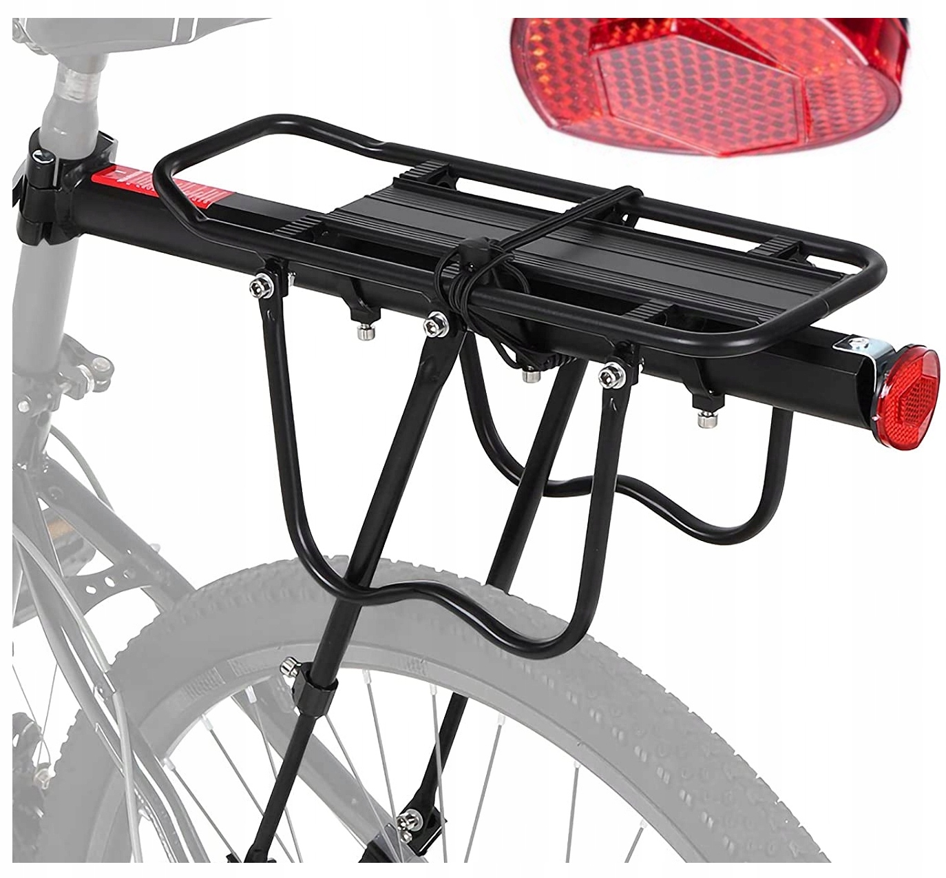 

Bagażnik Rowerowy Tylny Aluminium Uniwersalny 50KG