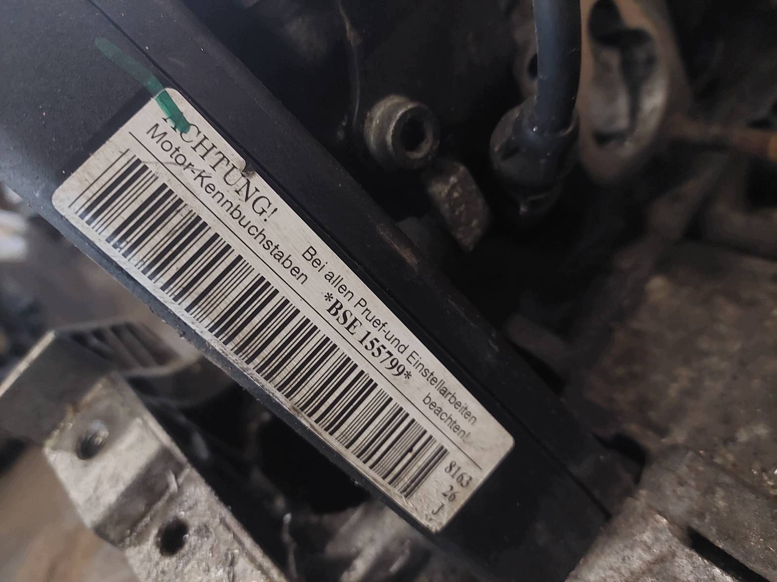 engine petrol VOLKSWAGEN JETTA V BSE 1.6 8V ID: 230054