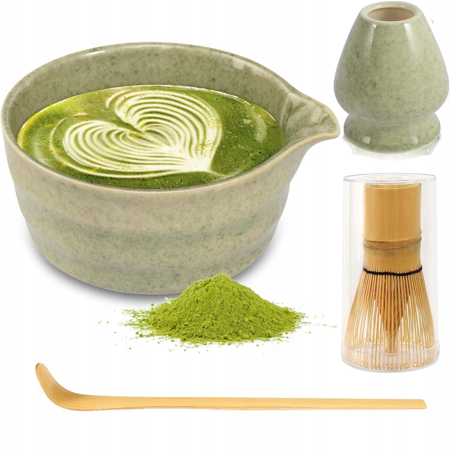 Levně Akcesoria Pro Matcha Obřad 4 Ks Sada Na Matchu Pro Zelený Čaj