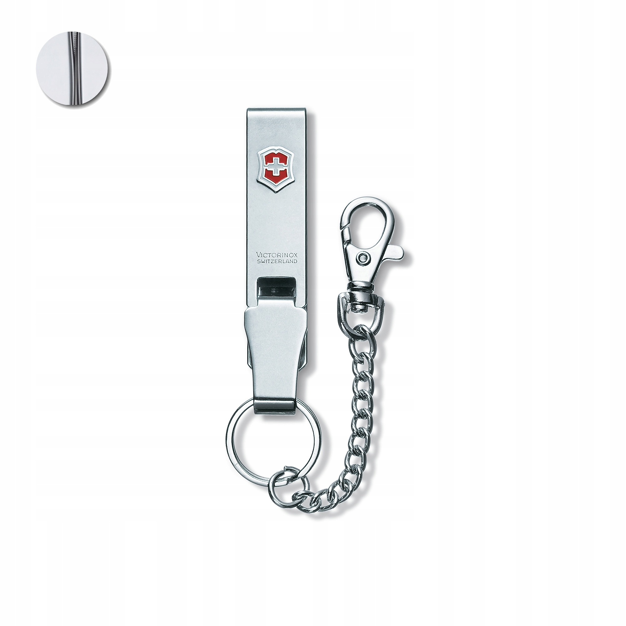 Victorinox 4.1859, zawieszka stalowa, długość 21 cm, karabińczyk, kółko