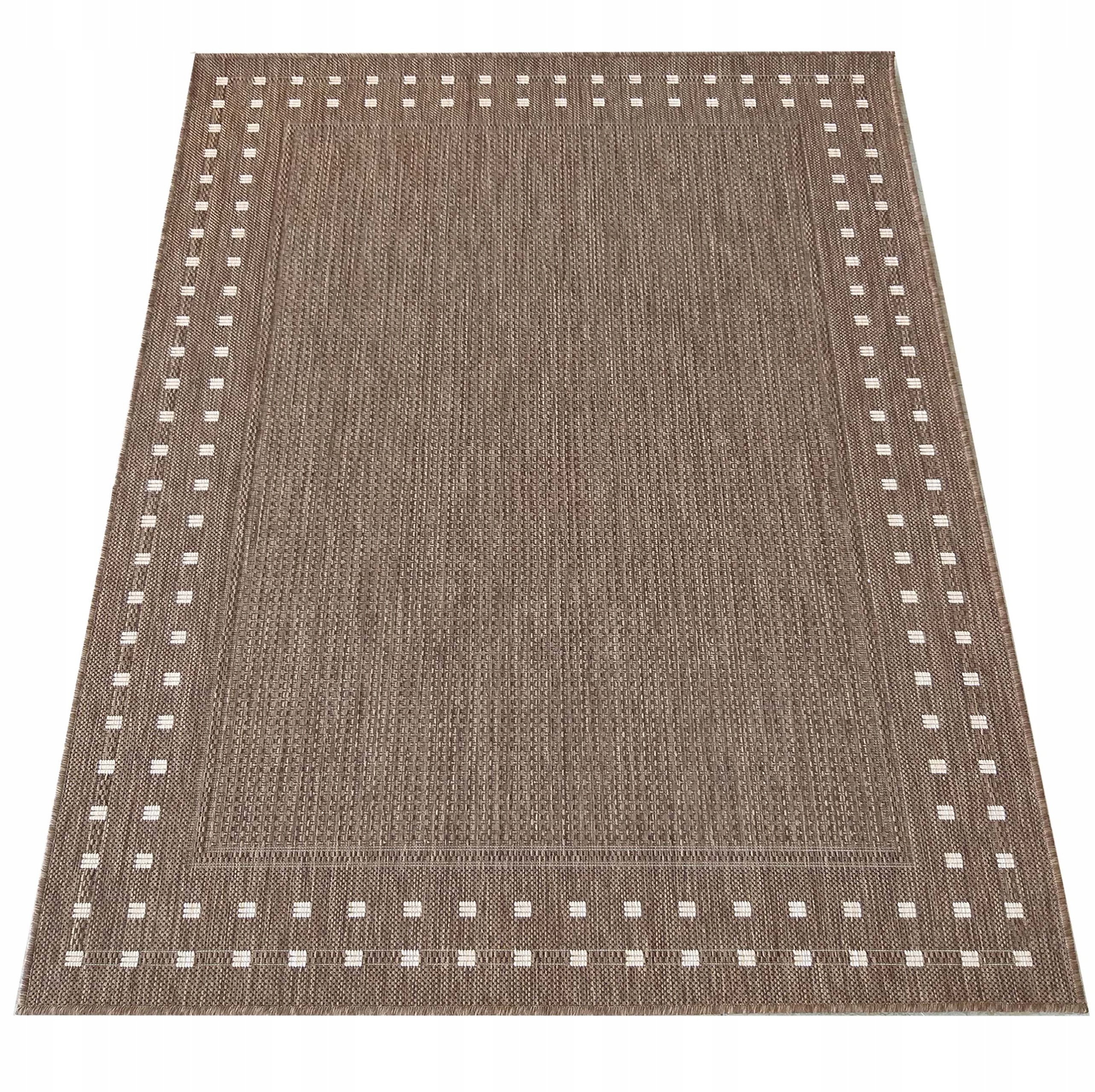 Modny dywan sznurkowy Patio 200x290 cm zewnętrzny 11 brązowy