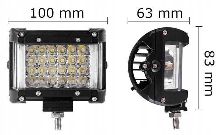 2 X ФАРА РОБОЧА СВЕТОДИОД LED DOSWIETLENIE ПОВОРОТОВ 148W фото 2